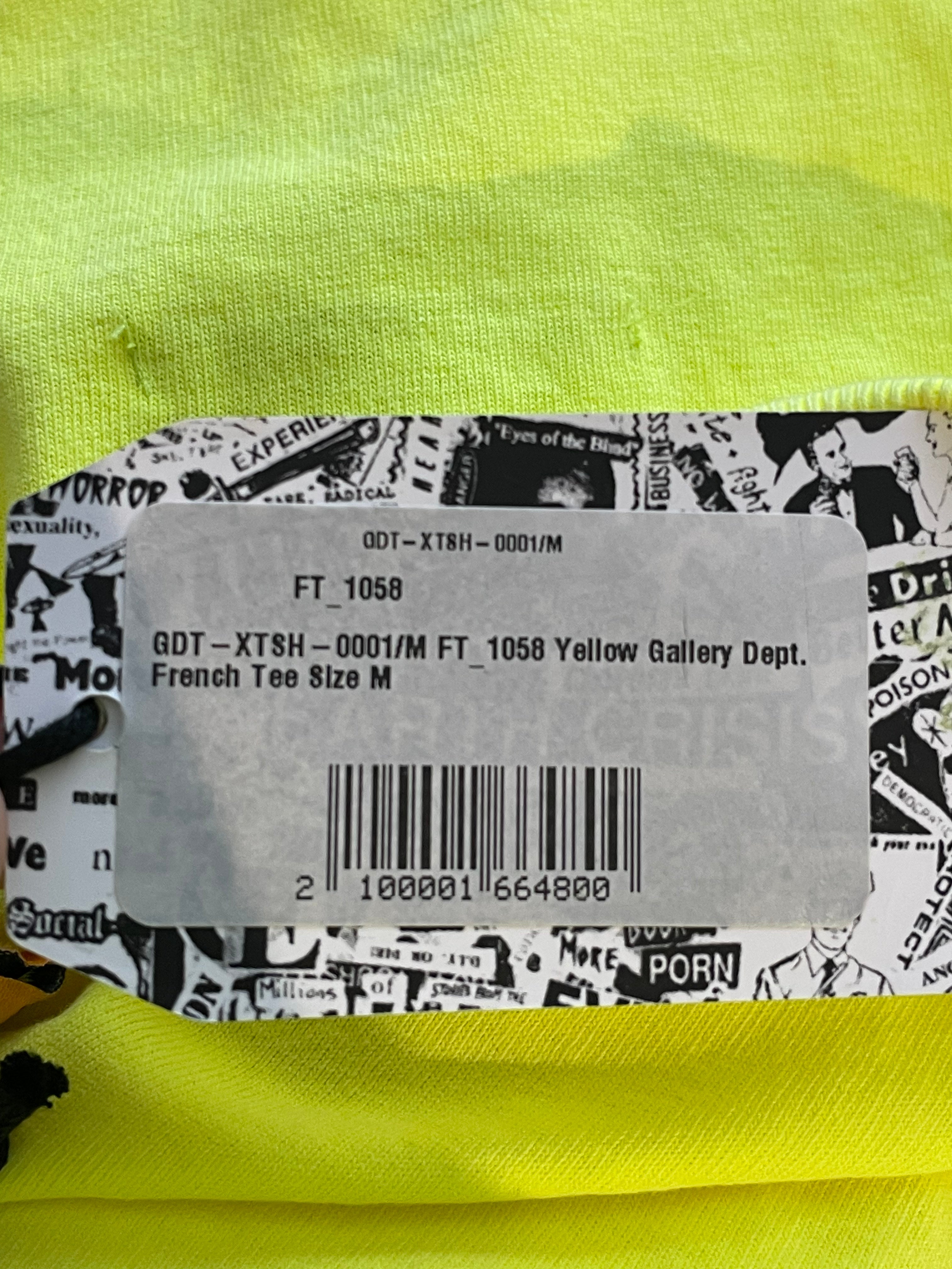 Gallery Dept Souvenir Neon Yellow Tee