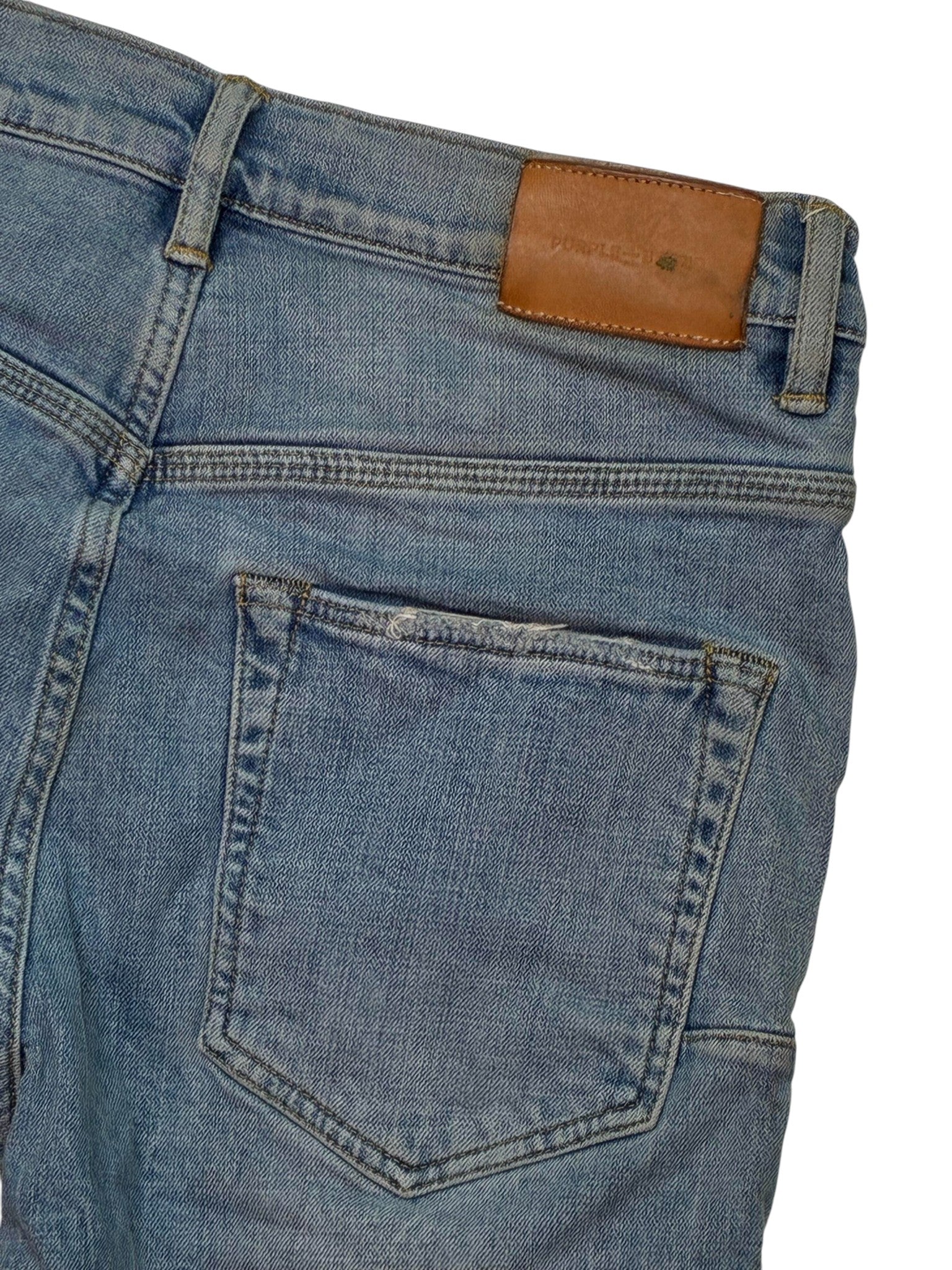 Purple Brand Light Wash Blowout Jeans