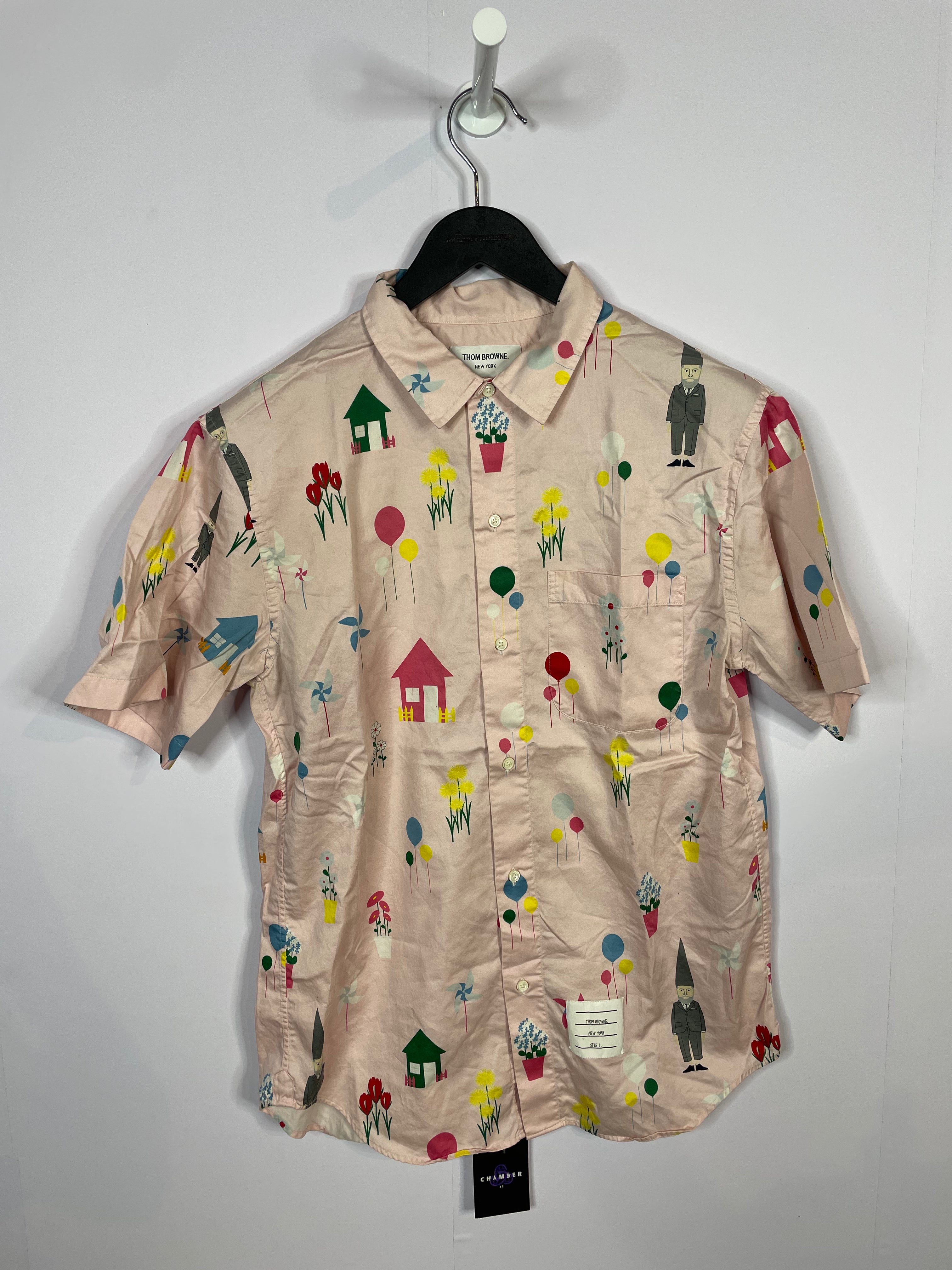 Thom Browne Button Up Pink Floral Used 1(Small)