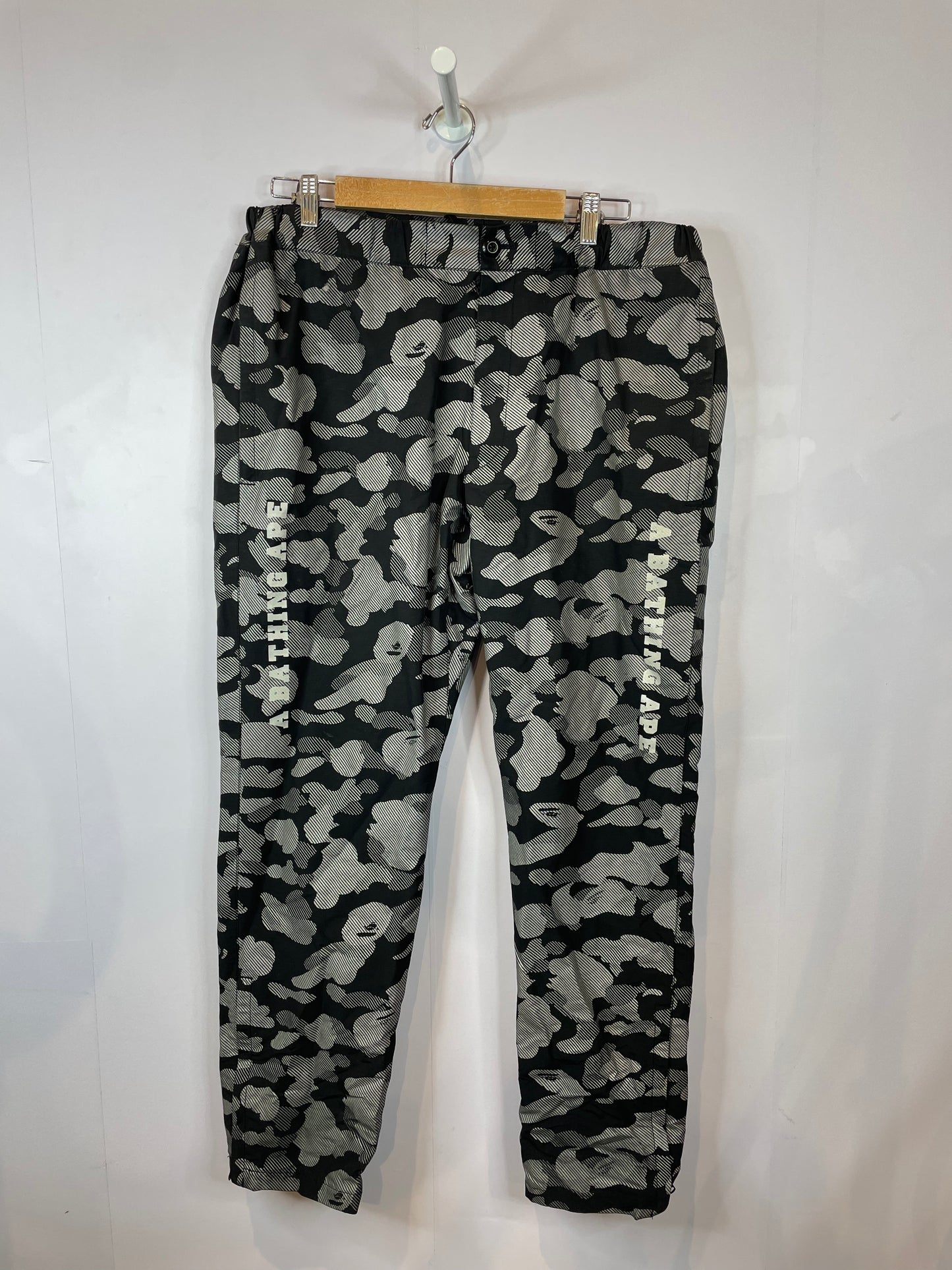 BAPE Mono Black & Silver Camo Track Pants
