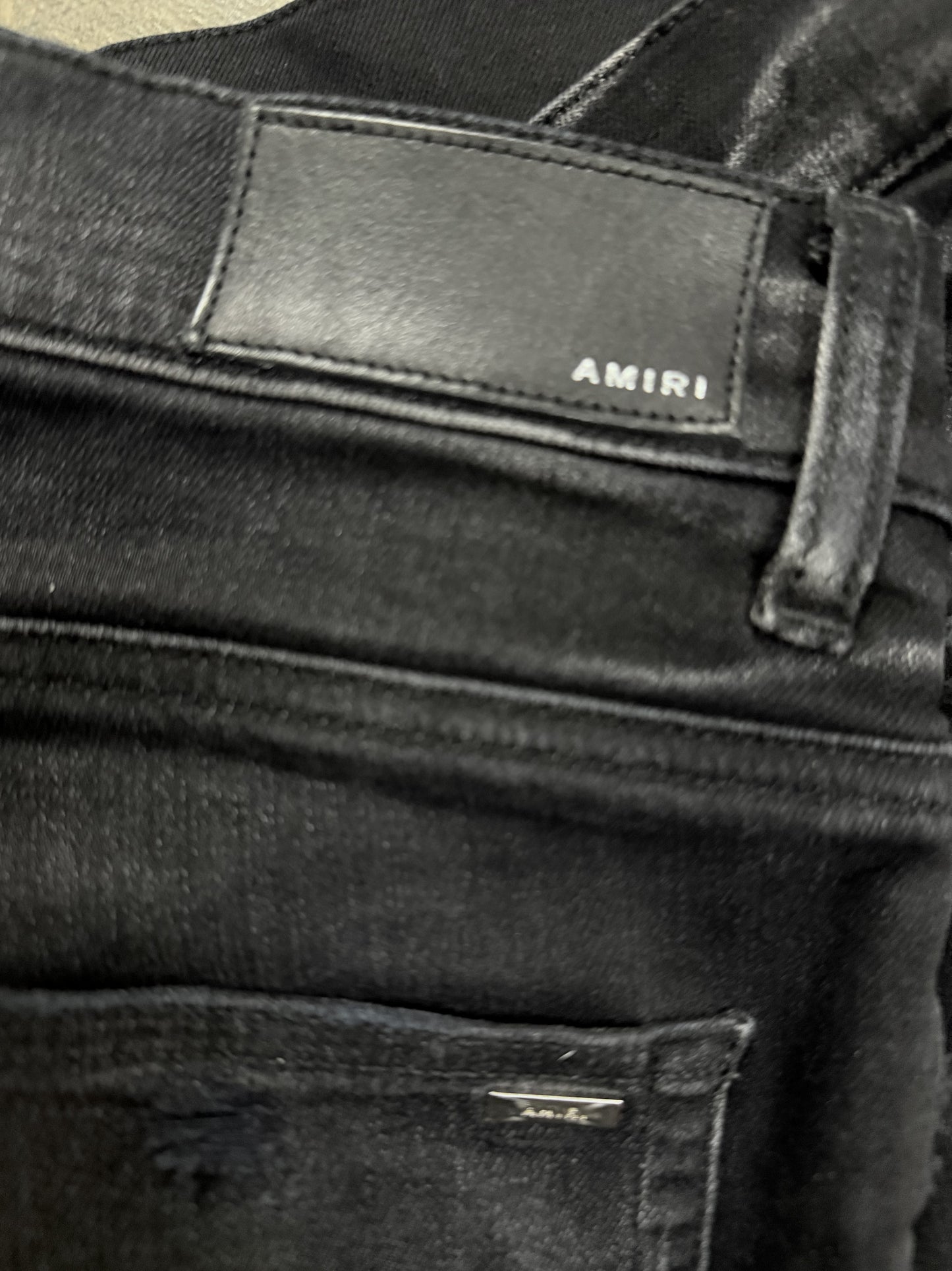 Amiri MX1 Brown Paisley Patch Used 34