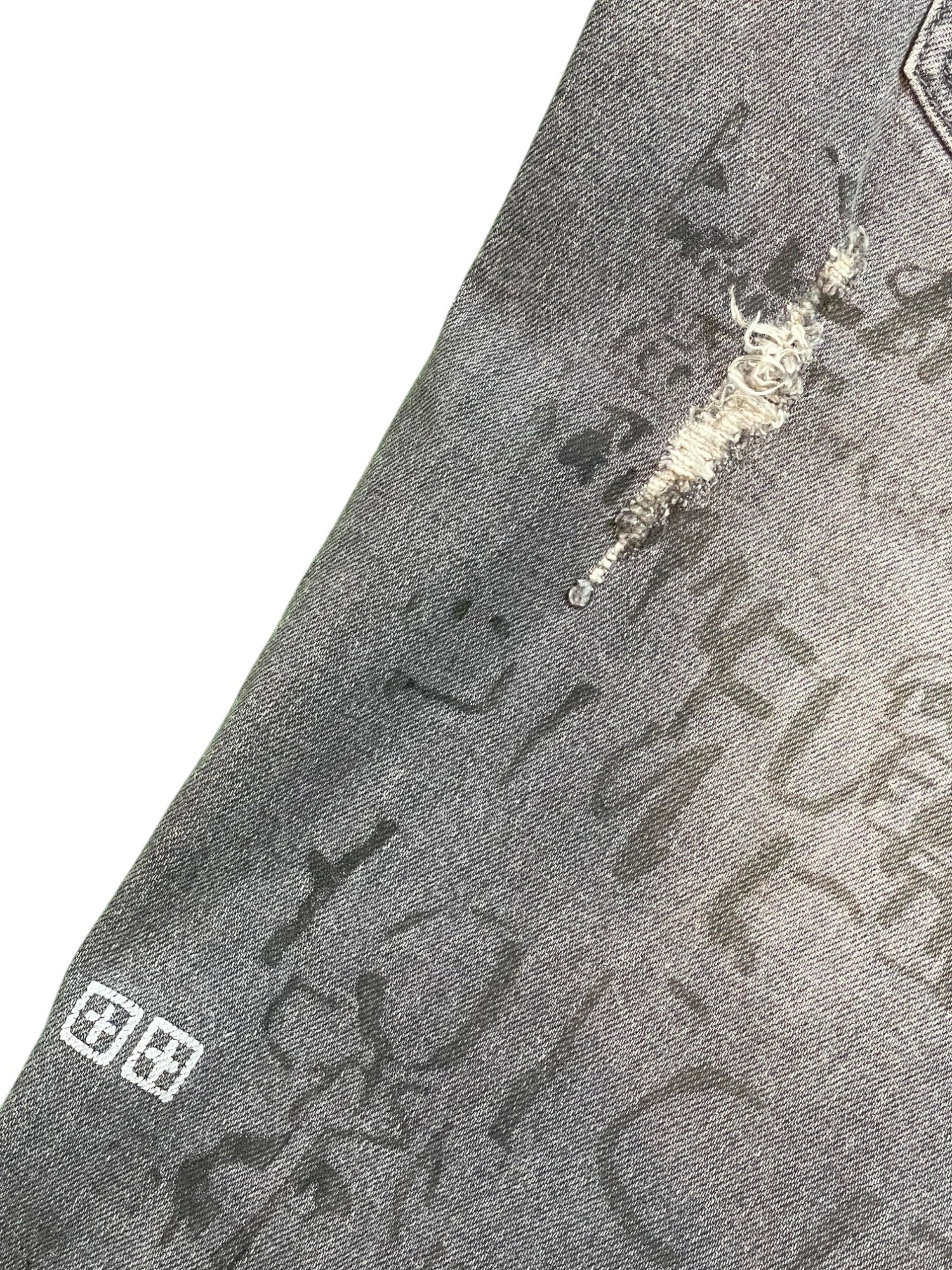 Ksubi Distressed Grey Jeans