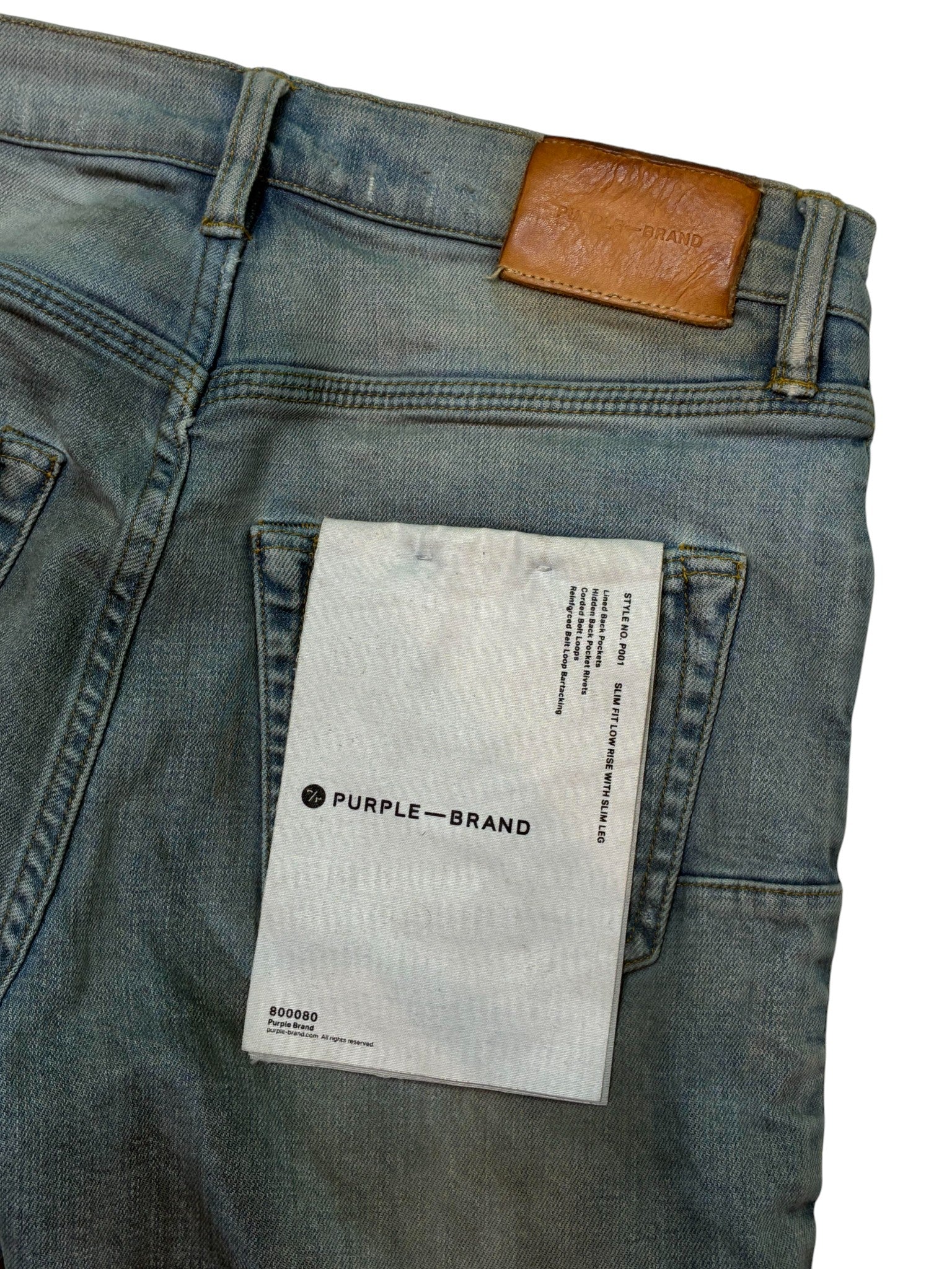 Purple Brand Blue Knee Rip Jeans