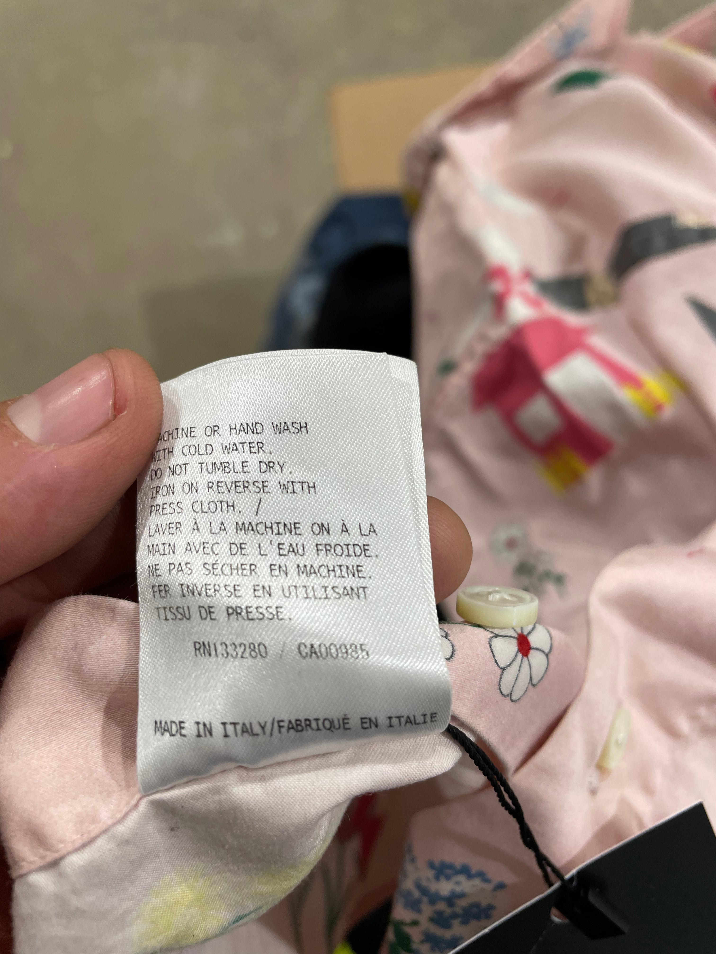 Thom Browne Button Up Pink Floral Used 1(Small)