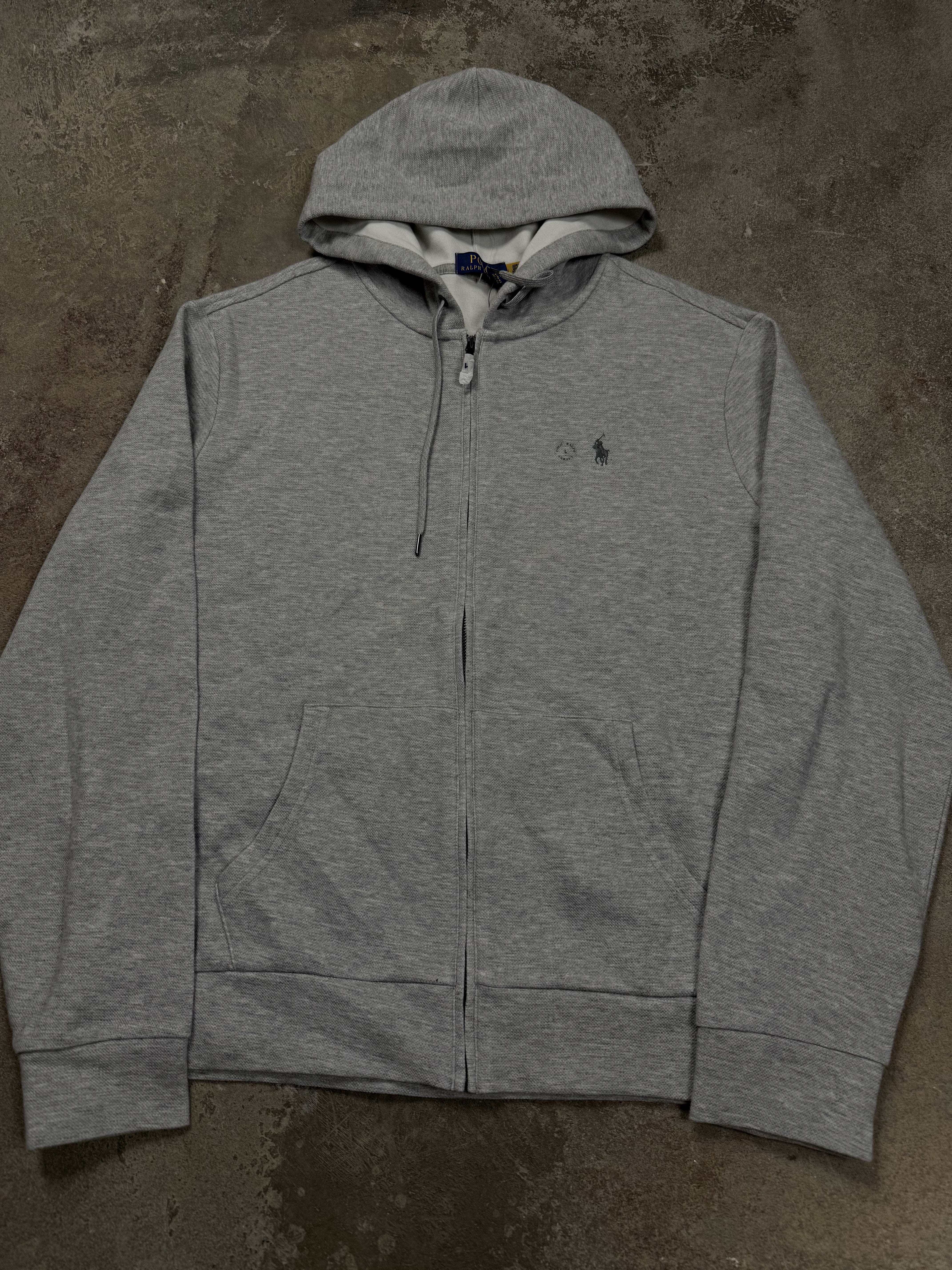 Polo Thermal Zip Up Grey New Large With Tags