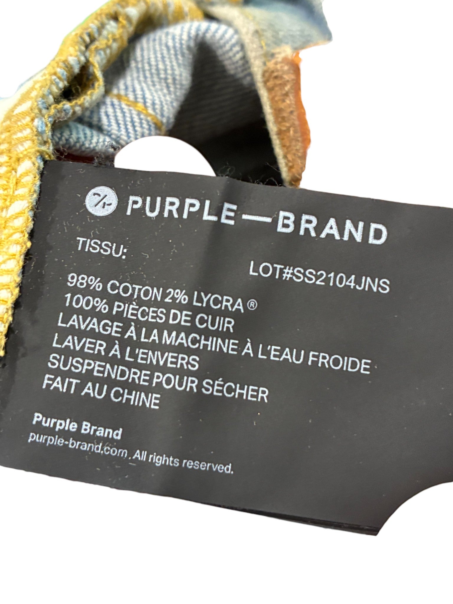 Purple Brand Blue Knee Rip Jeans