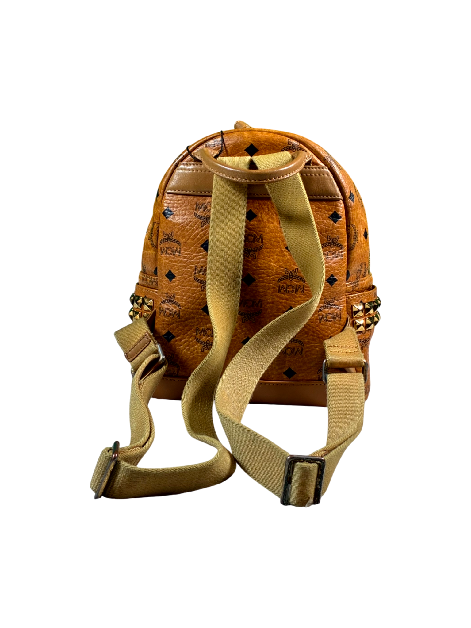 MCM All Over Monogram Brown Book Bag