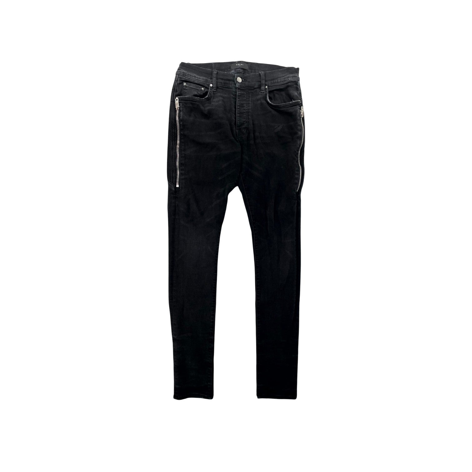 Amiri "MX2" Side Zipper Black Jeans