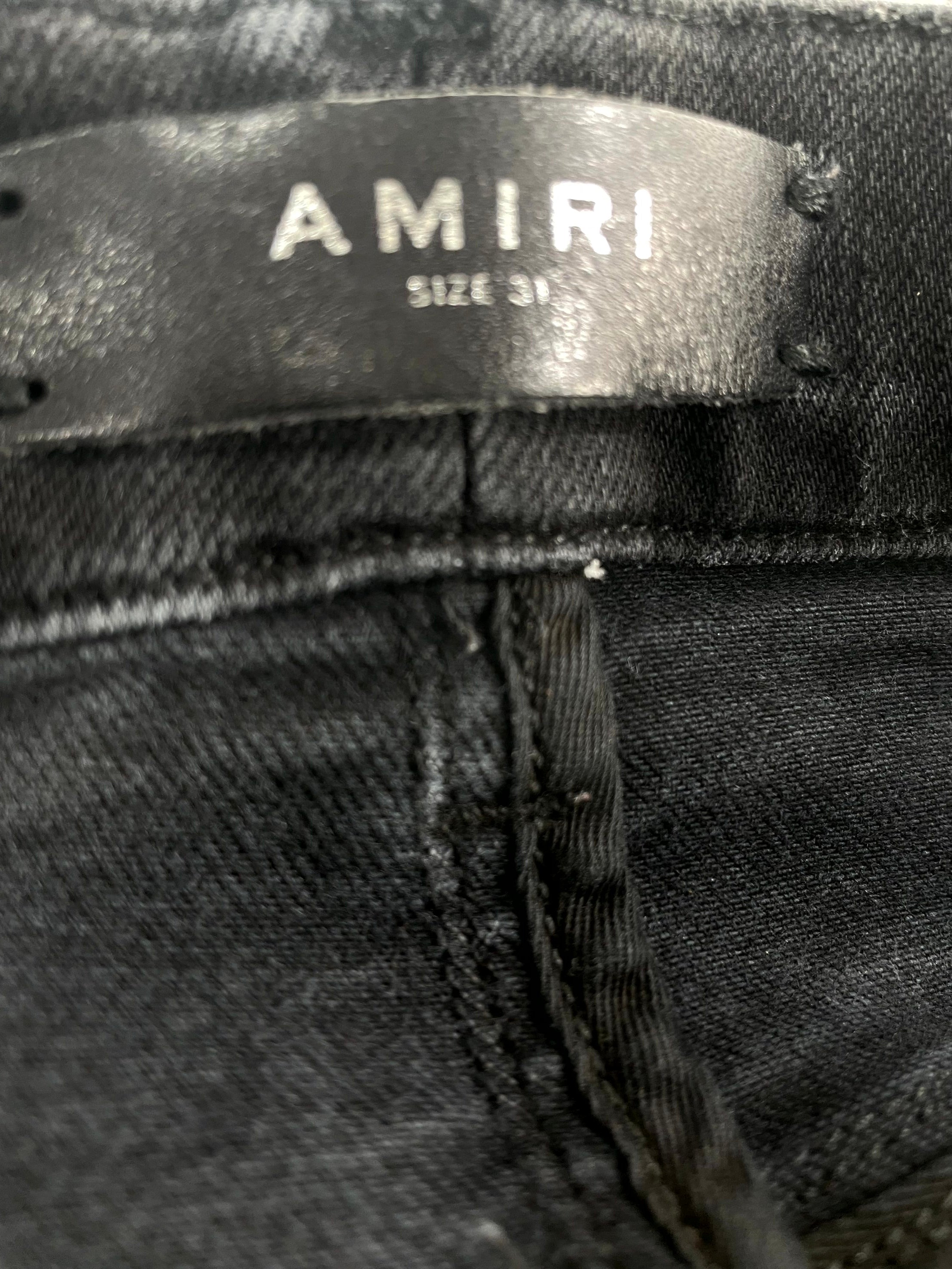 Amiri "MX2" Side Zipper Black Jeans