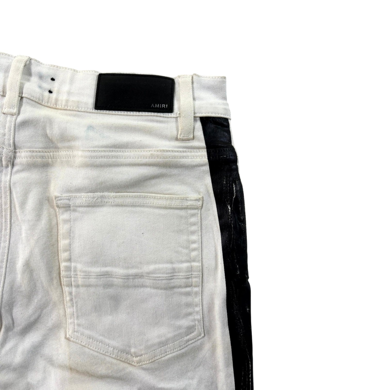 Amiri Stripe White & Black Jeans