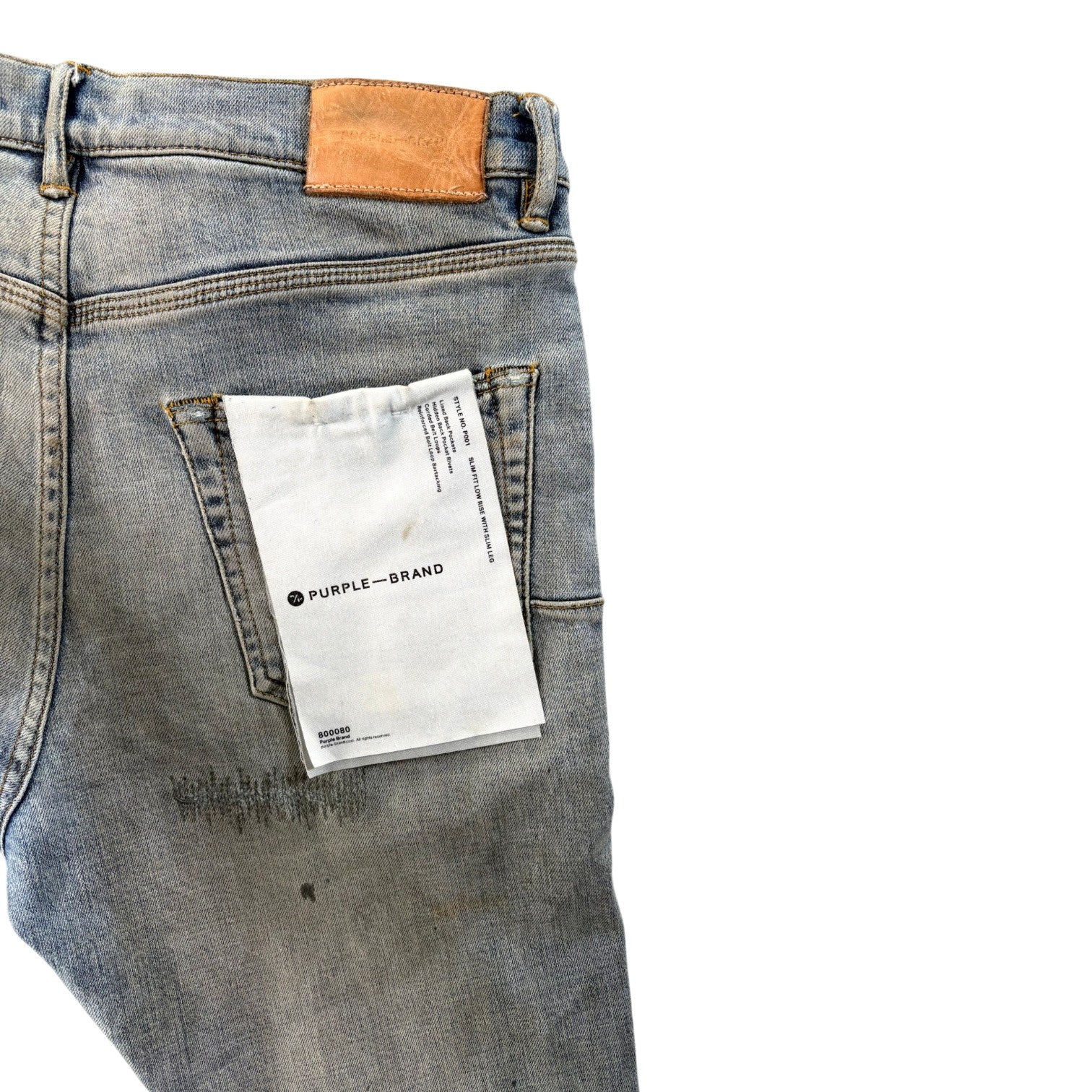 Purple Light Wash Jeans