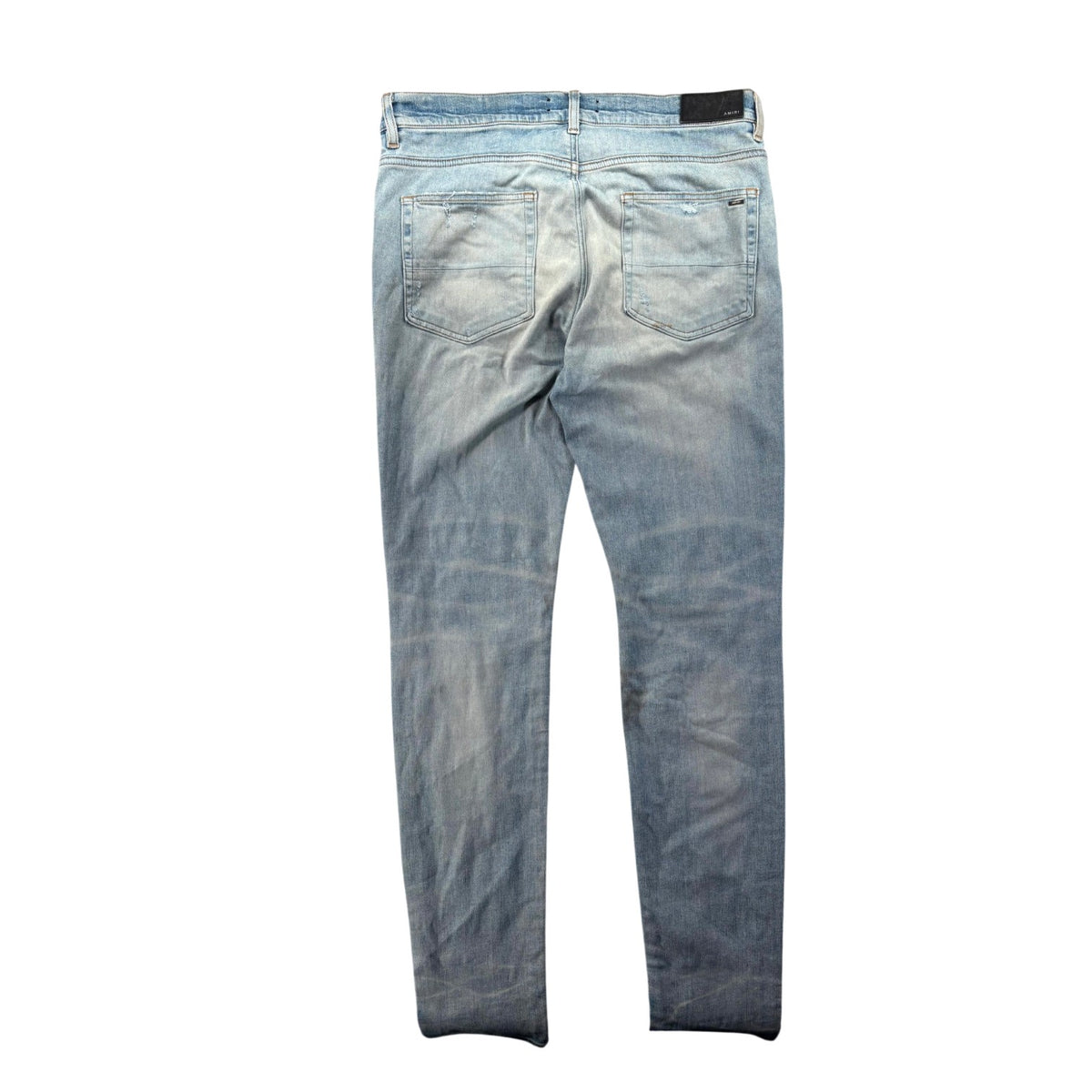 Amiri "MX1" Paisley Patch Light Wash & Black Jeans