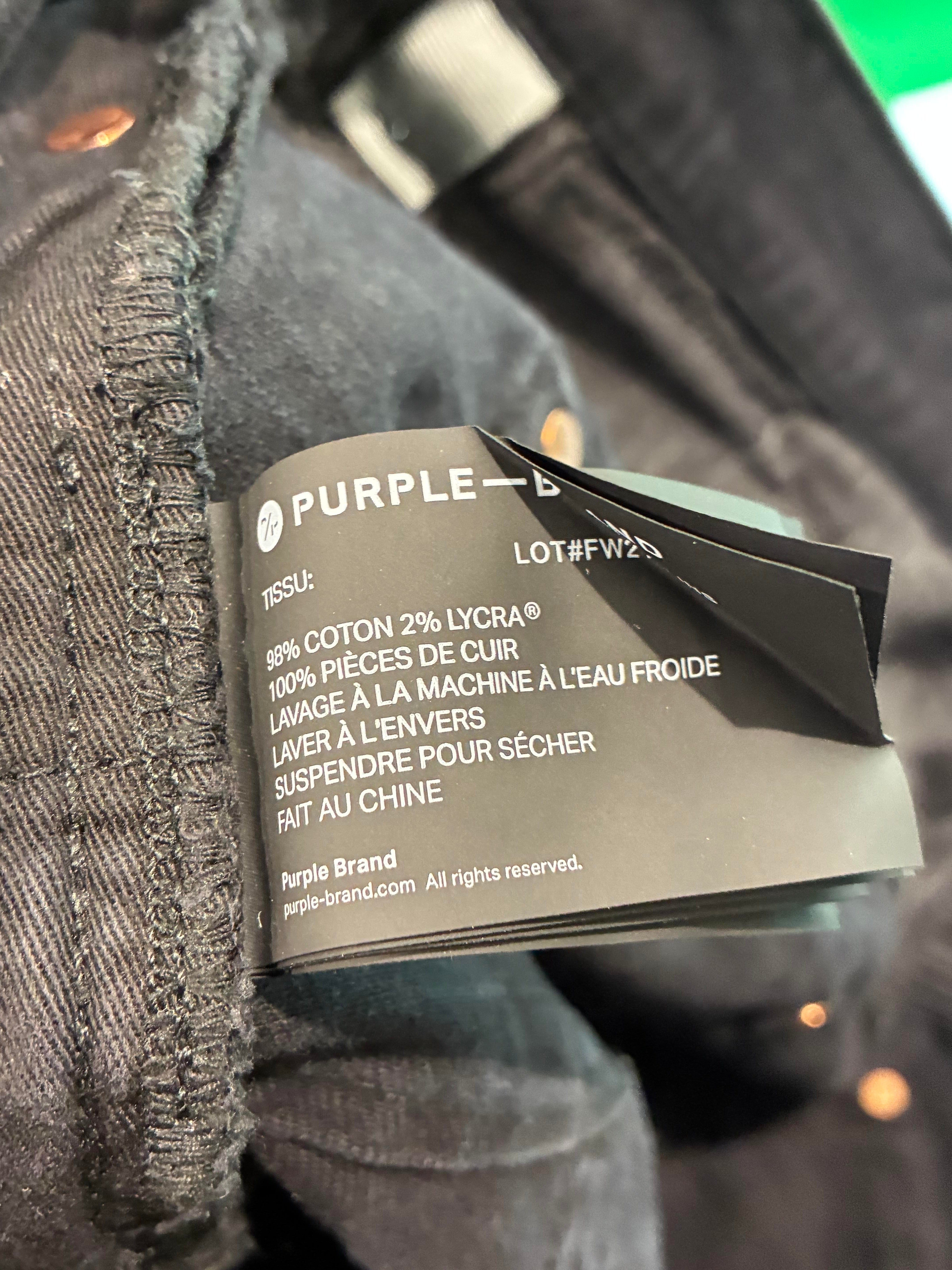 Purple Brand Black Jeans