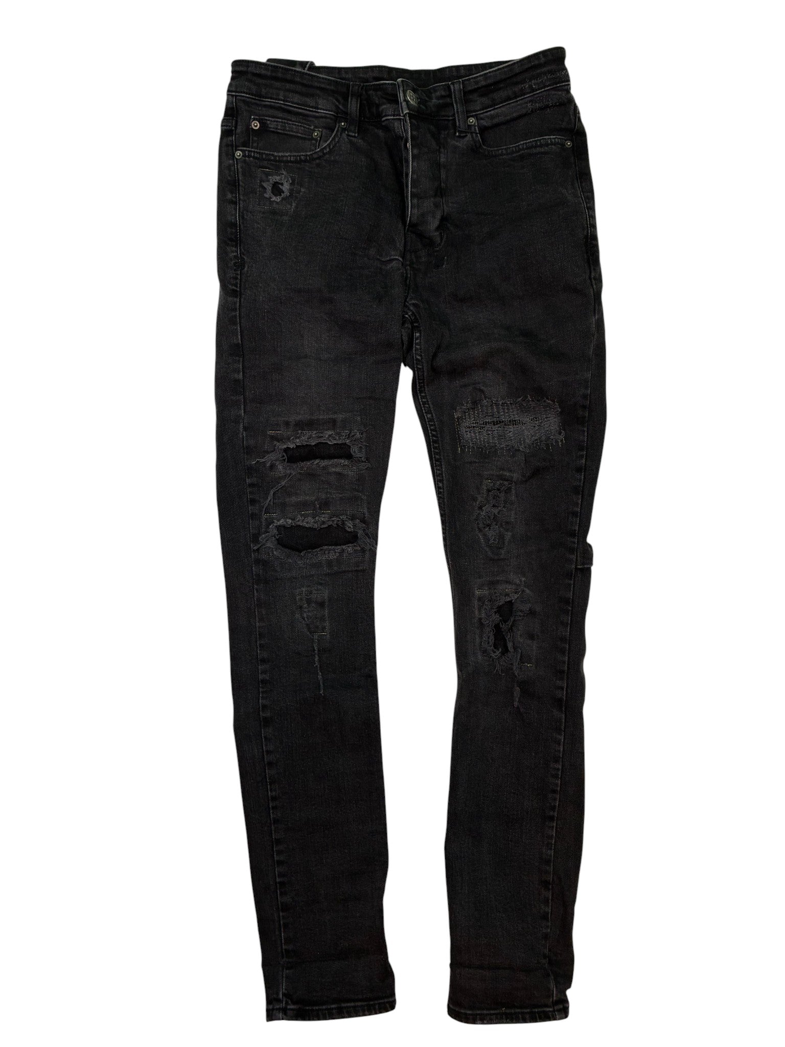 Ksubi Black Wash Ripped Jeans