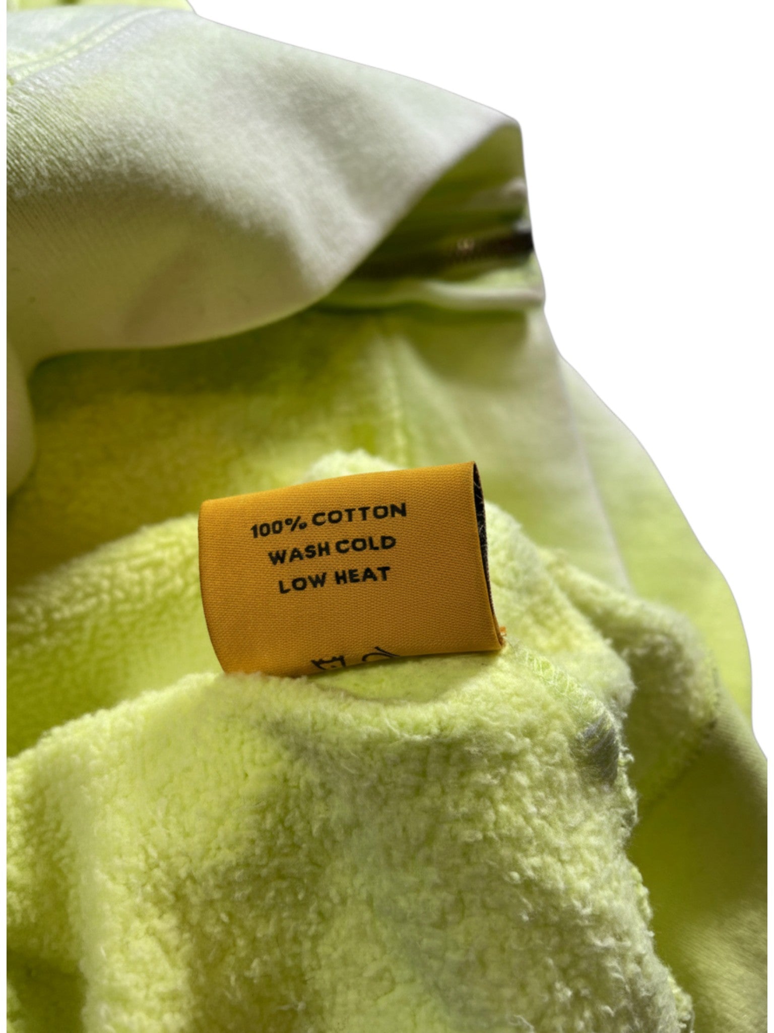 Gallery Dept Lime & Blue Zip Up Hoodie