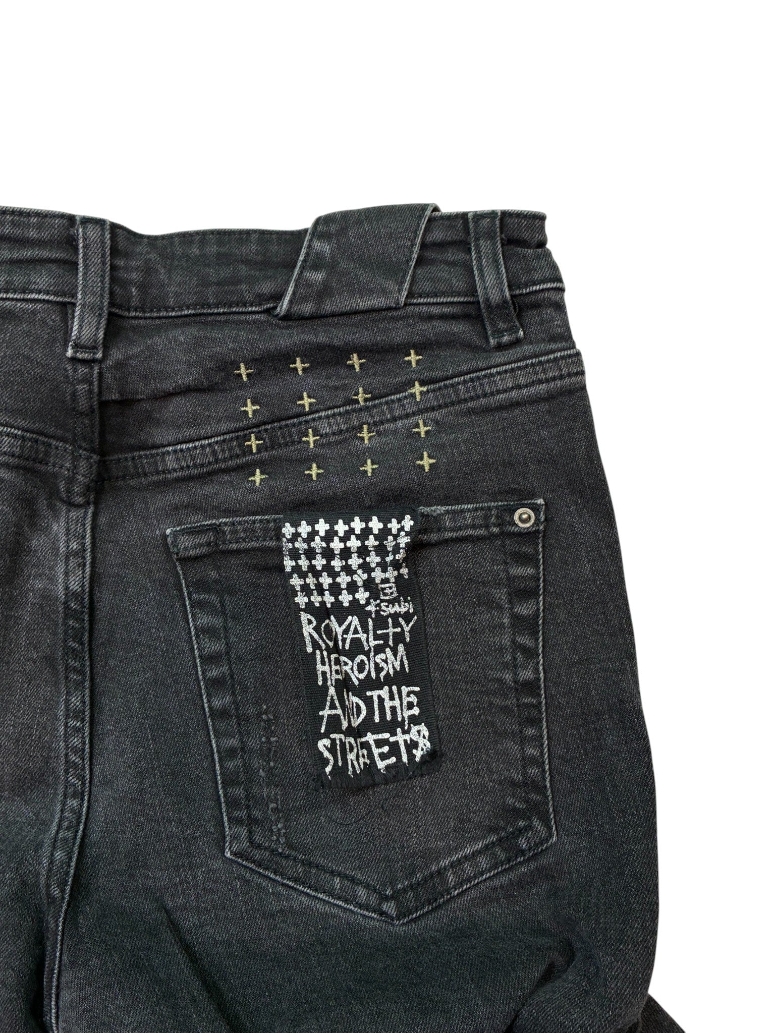 Ksubi Black Wash Ripped Jeans