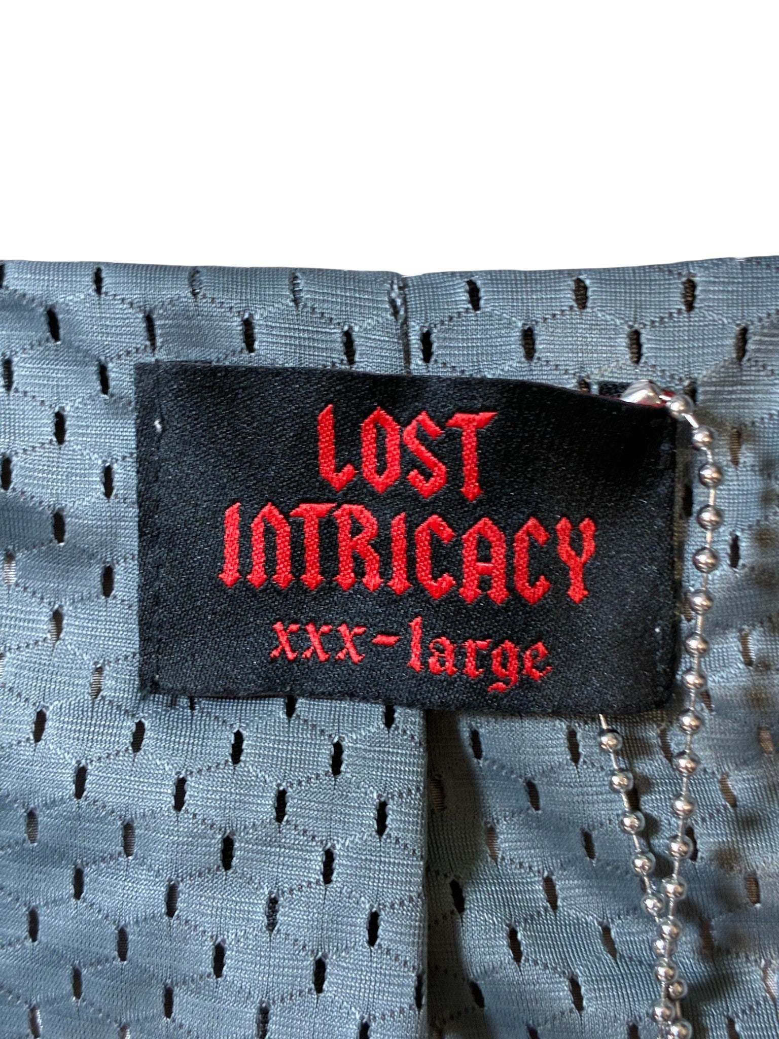 Lost Intricacy Zip Up Windbreaker Grey Jacket