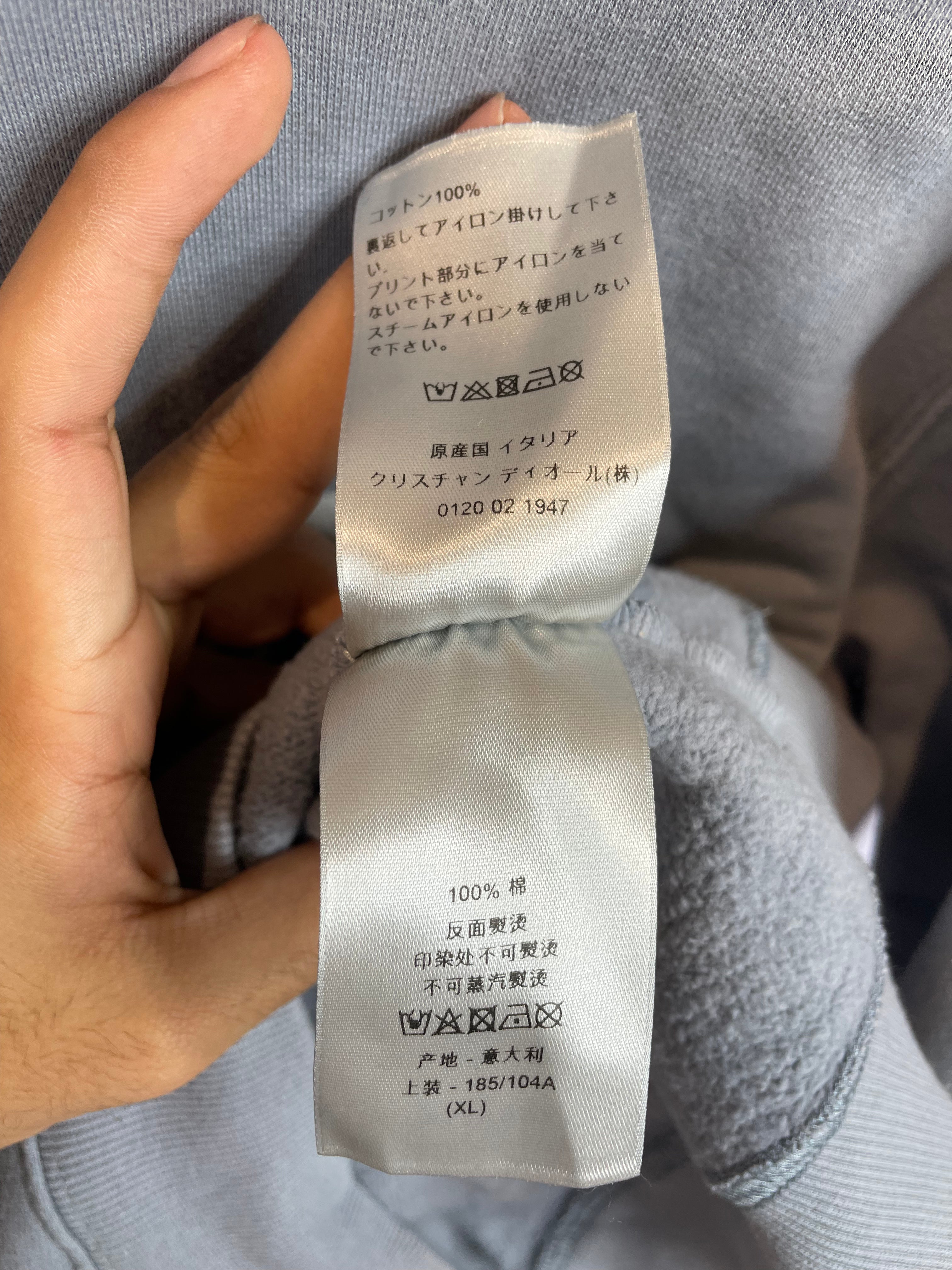 Dior Crewneck Daniel Arsham Powder Blue Chest Logo Used XL