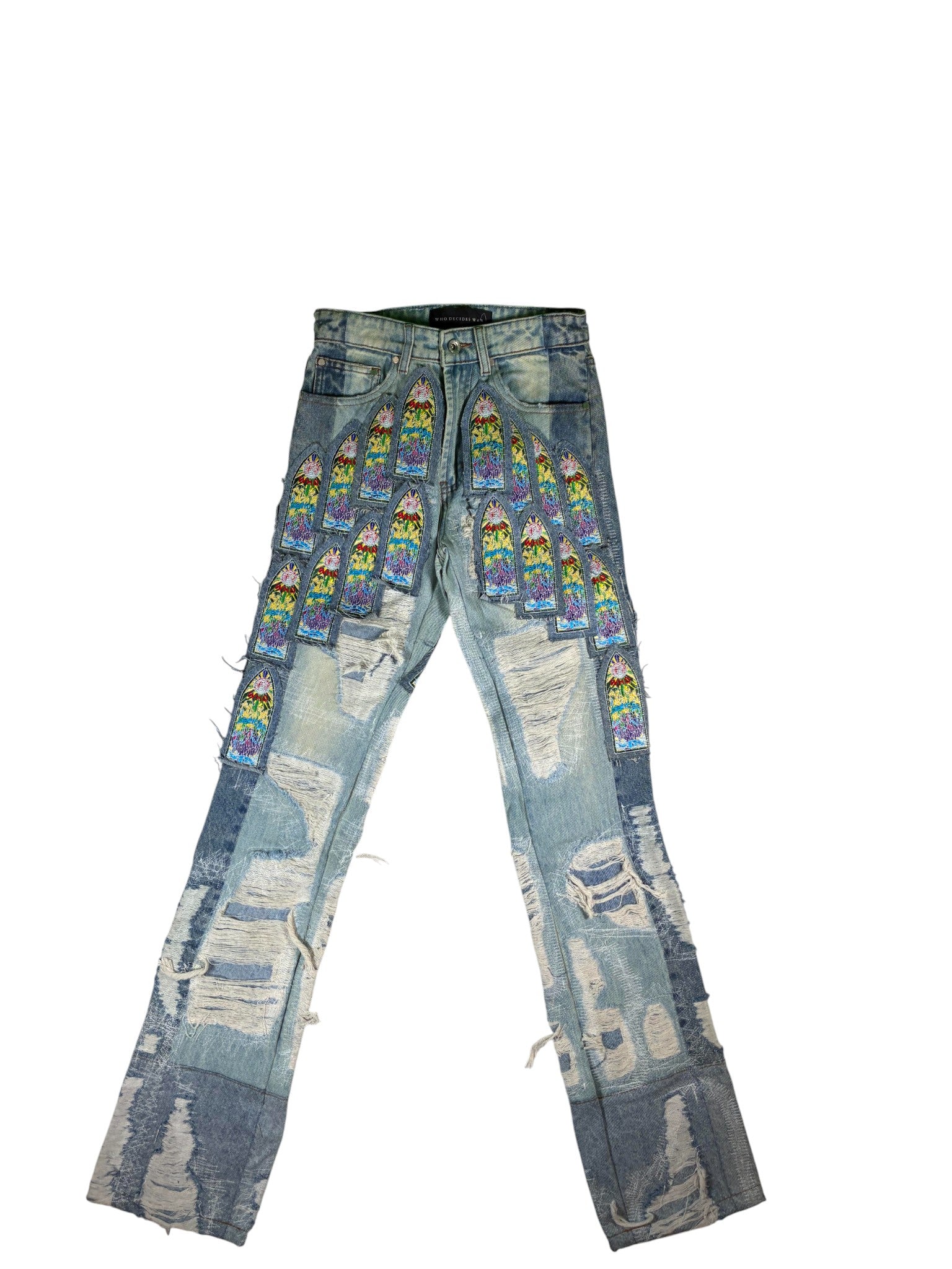 Who Decides War 'Coliseum' Light Wash Blue Jeans