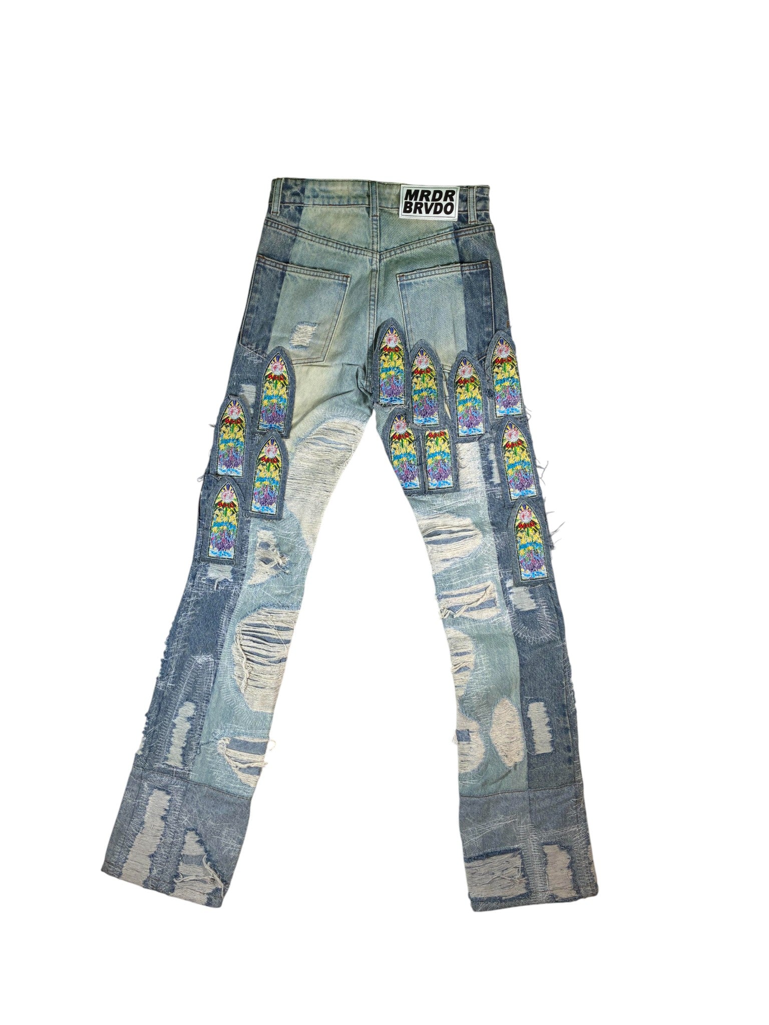 Who Decides War 'Coliseum' Light Wash Blue Jeans