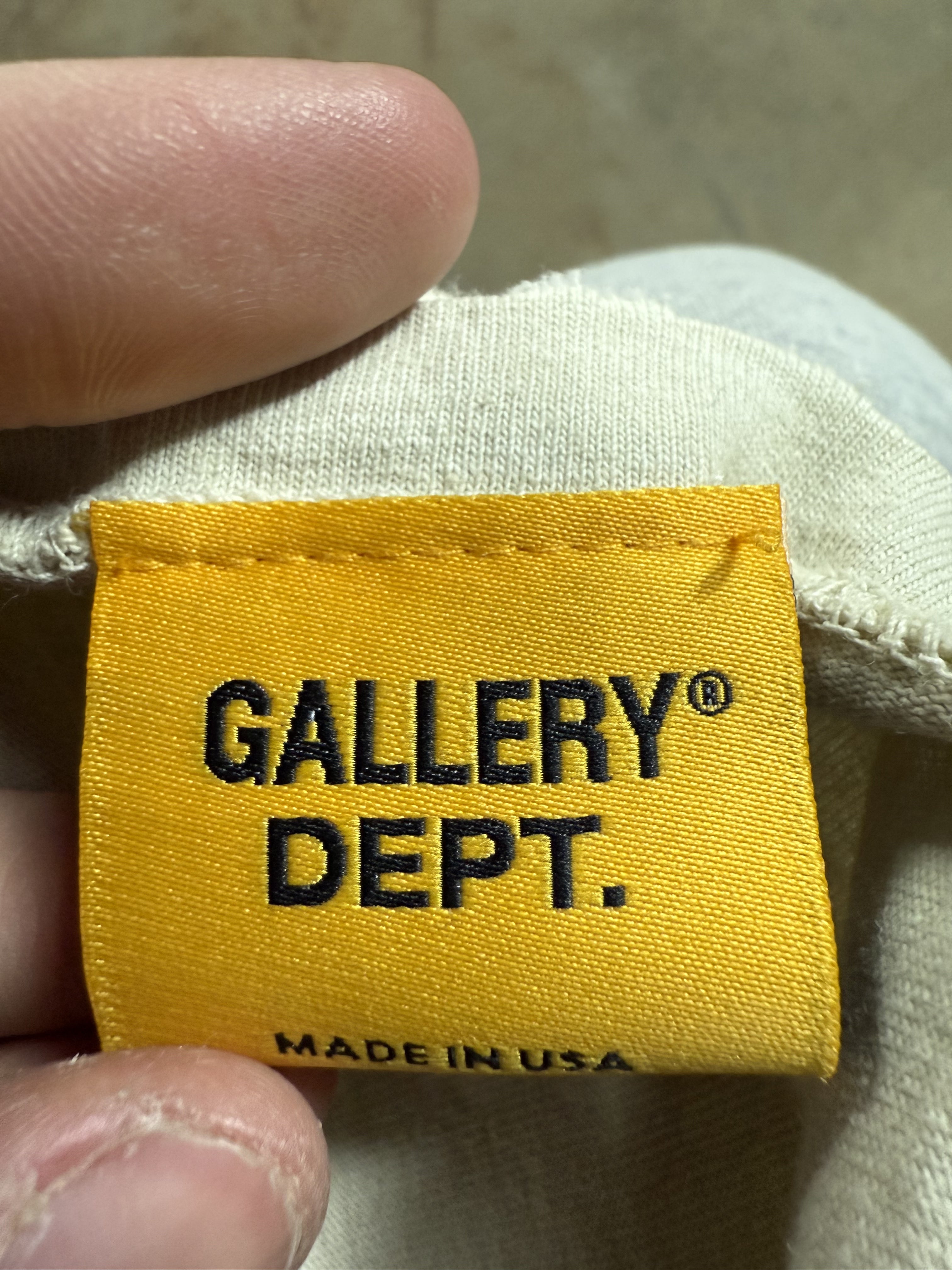 Gallery Dept Protect Yourself ATK Tee Cream Red New Small With Tags