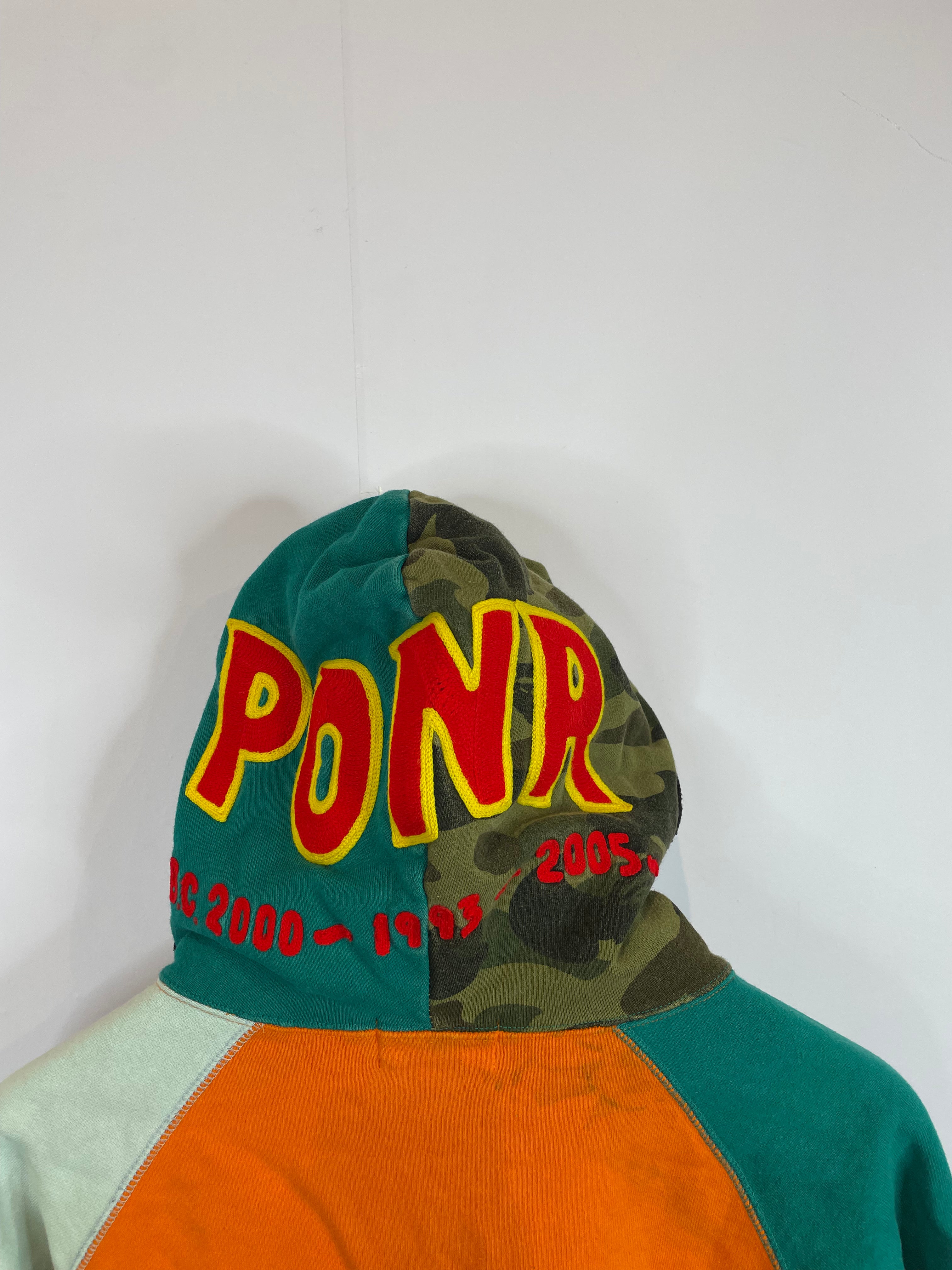 BAPE Shark Zip Up Teal Green Orange Used Medium