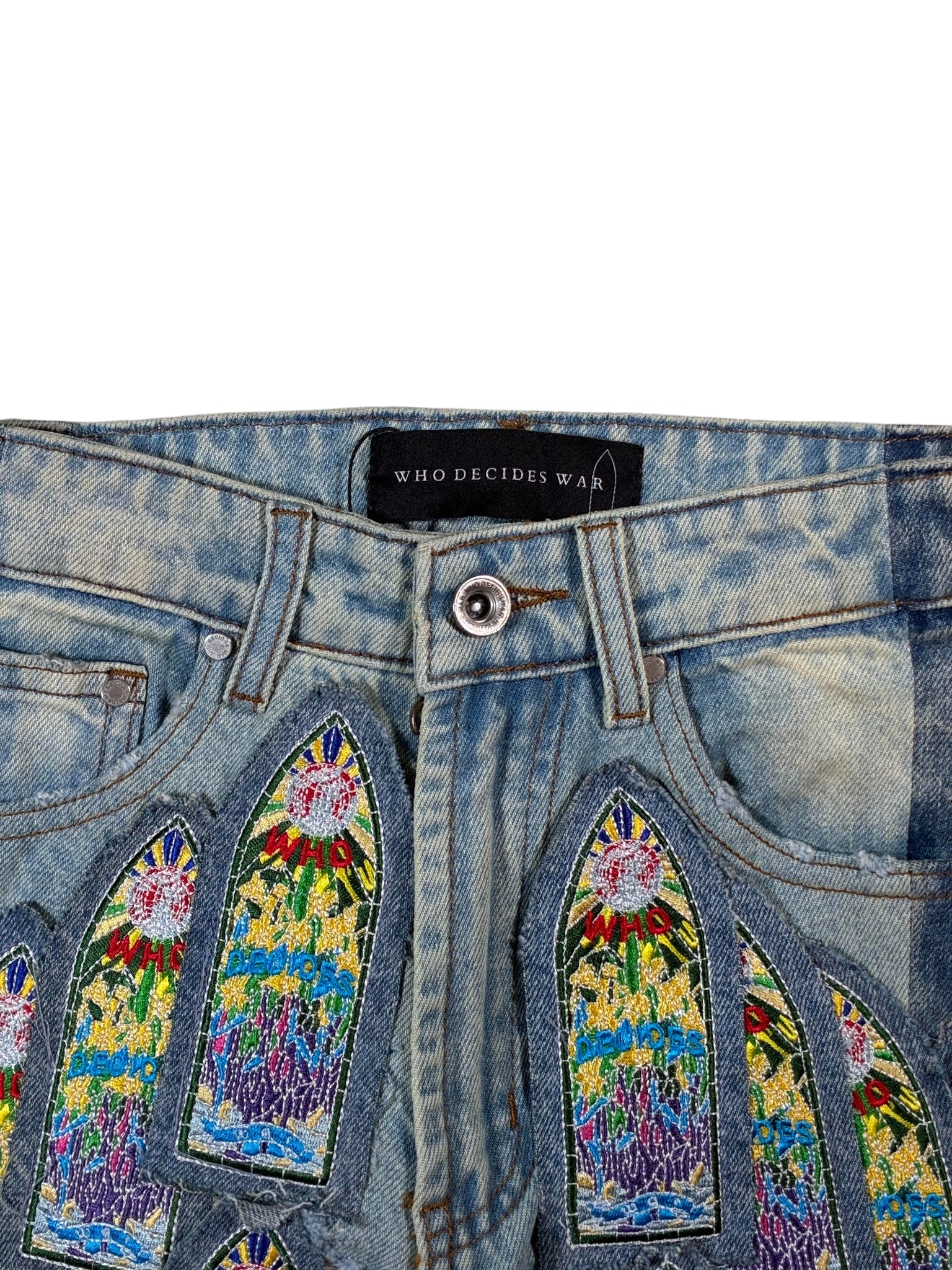 Who Decides War 'Coliseum' Light Wash Blue Jeans