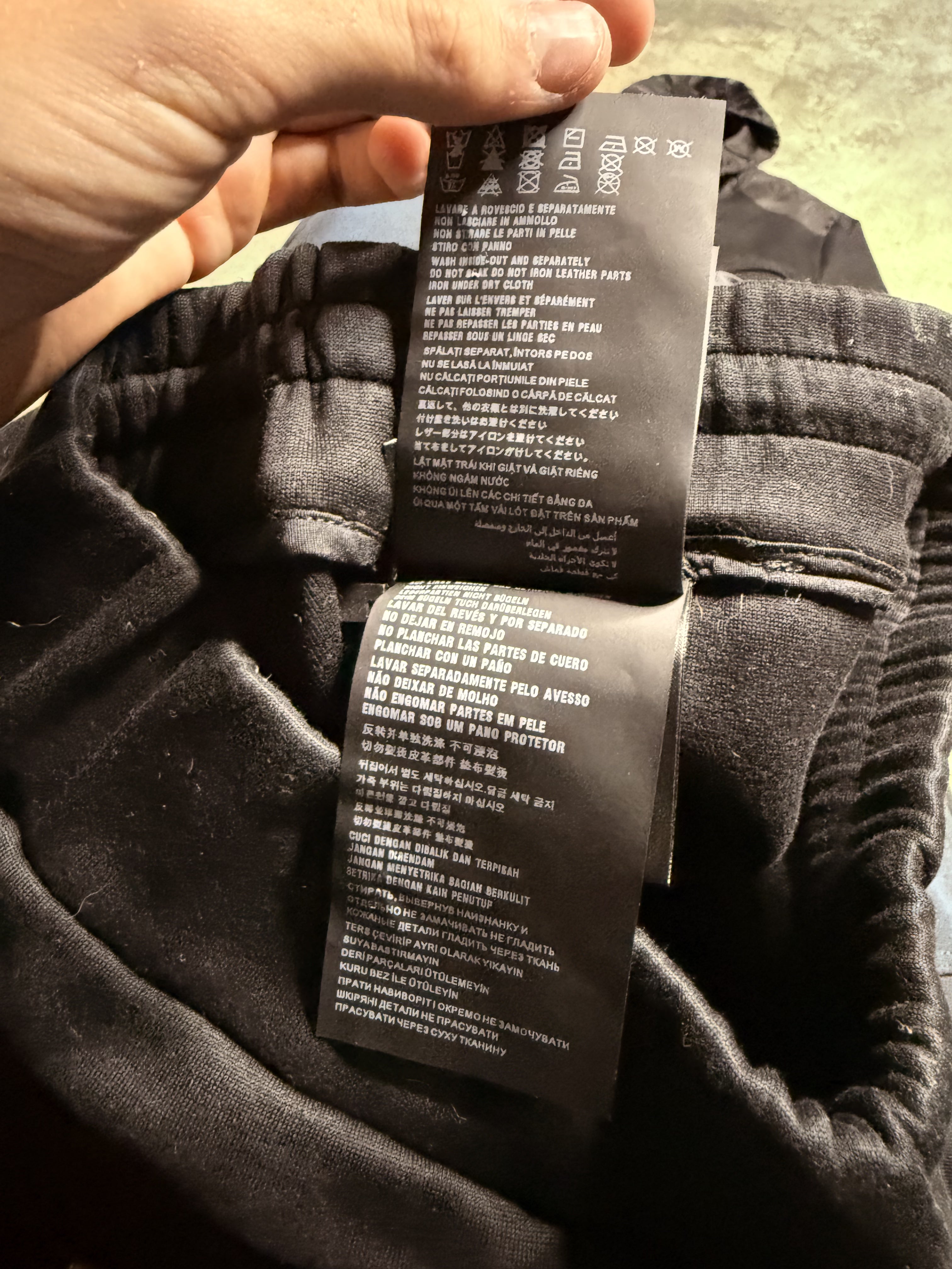 Prada Sweatsuit Black Nylon Used Medium