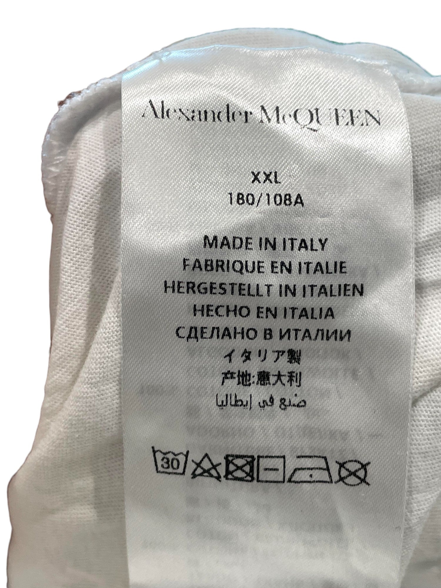 McQueen T-Shirt White Dragon