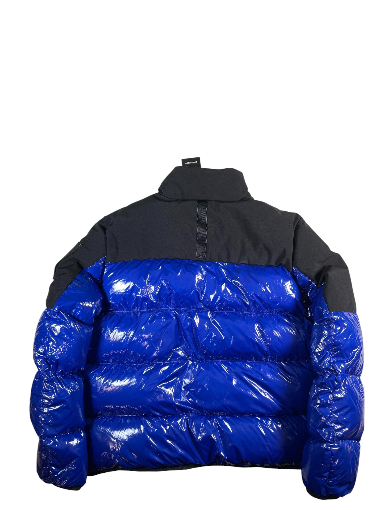 Moose Knuckles Dugald Down Black & Blue Puffer Jacket Used