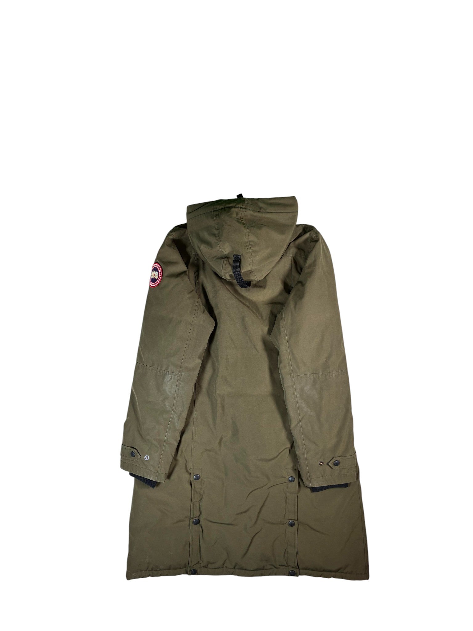 Canada Goose Olive Long Fur Parka Jacket