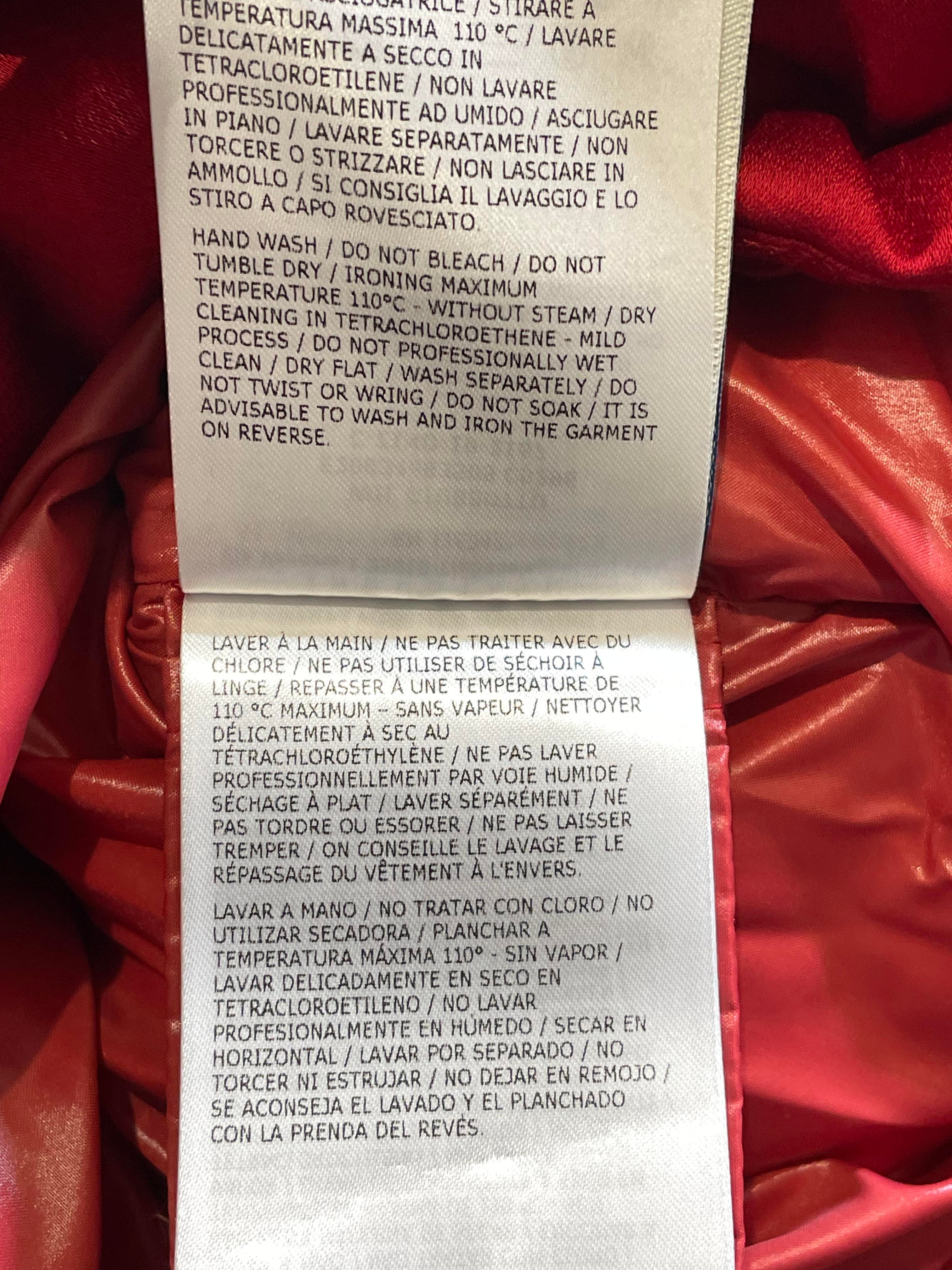 Moncler Satin Maya Red Jacket