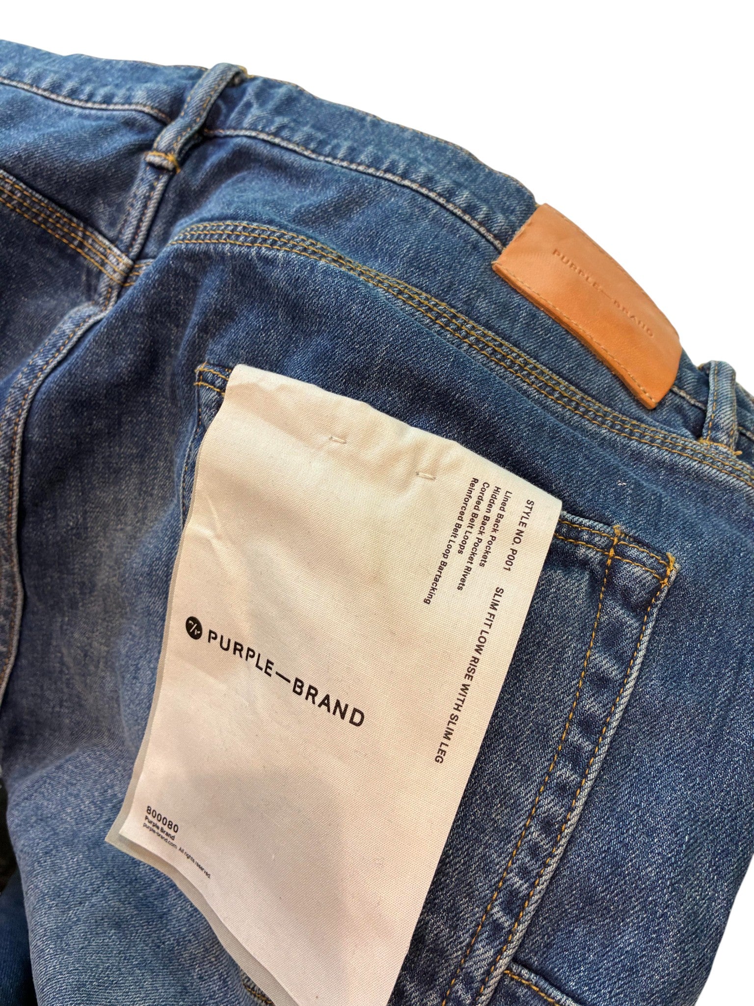 Purple Brand Dark Wash Plain Jeans