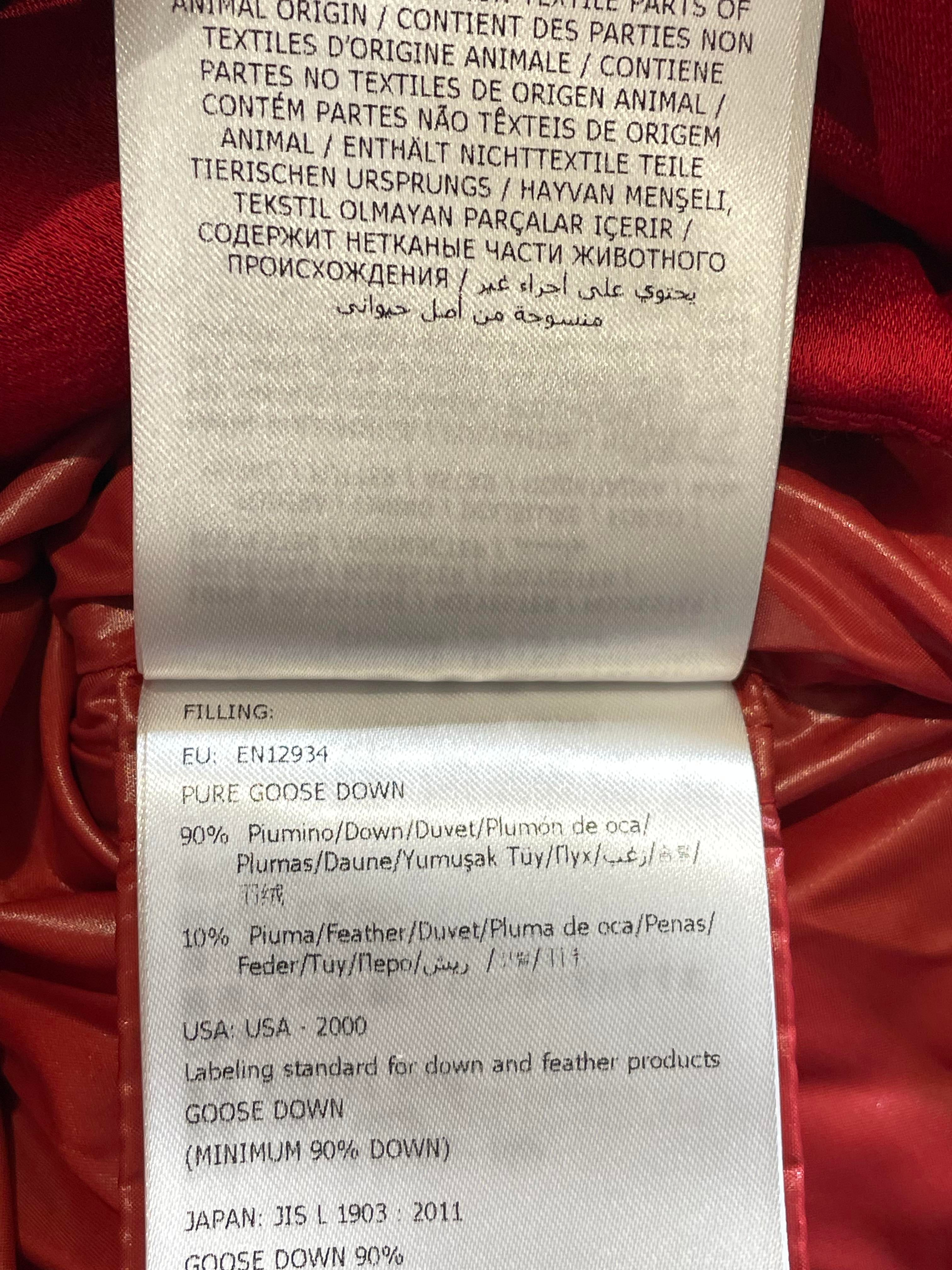Moncler Satin Maya Red Jacket