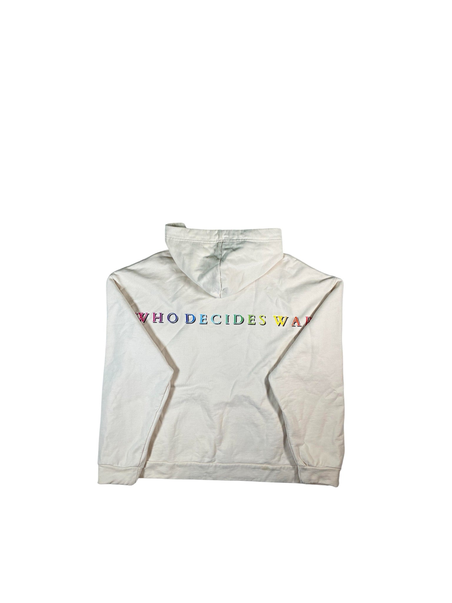 Who Decides War 'Flamingo' Cream Hoodie