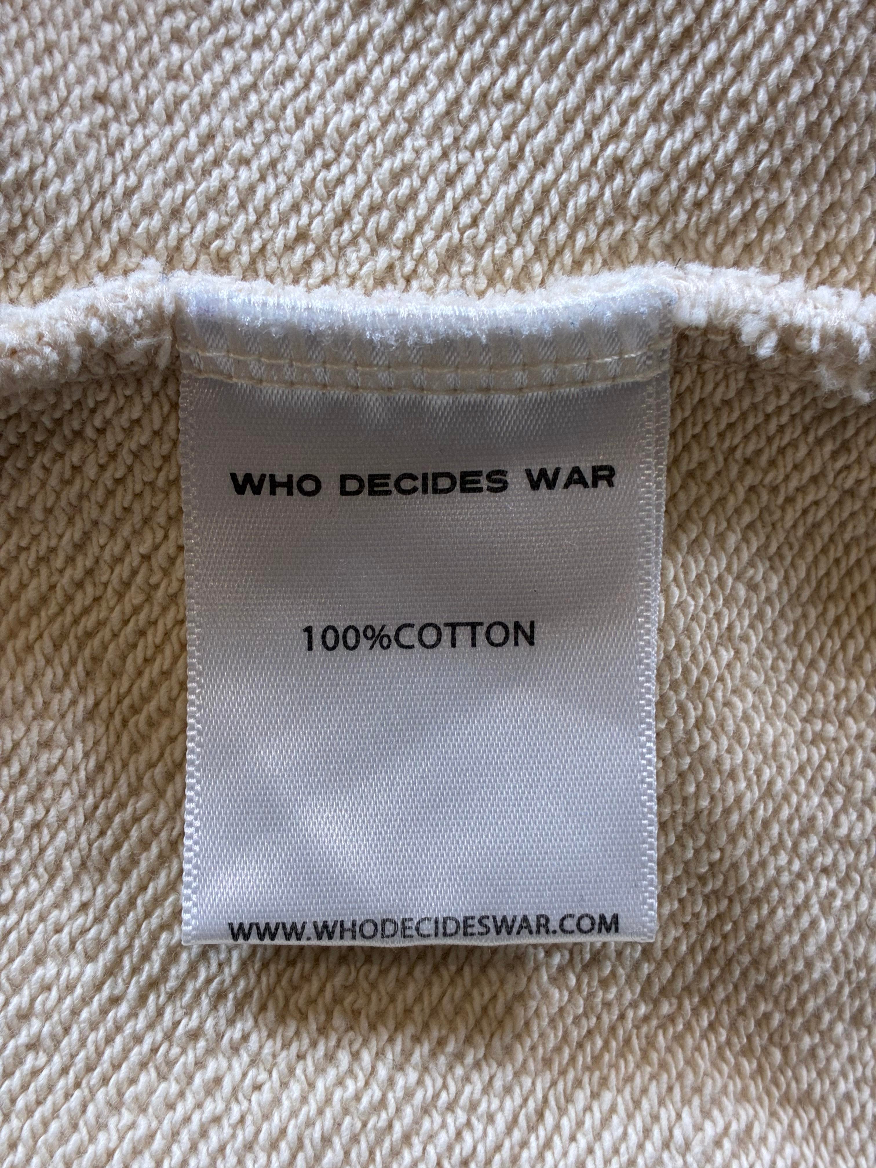 Who Decides War 'Flamingo' Cream Hoodie