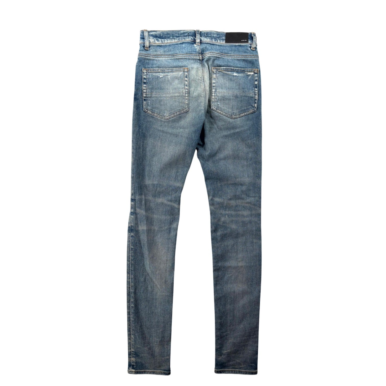 Amiri Bandana Thrasher Light Wash & Orange Jeans