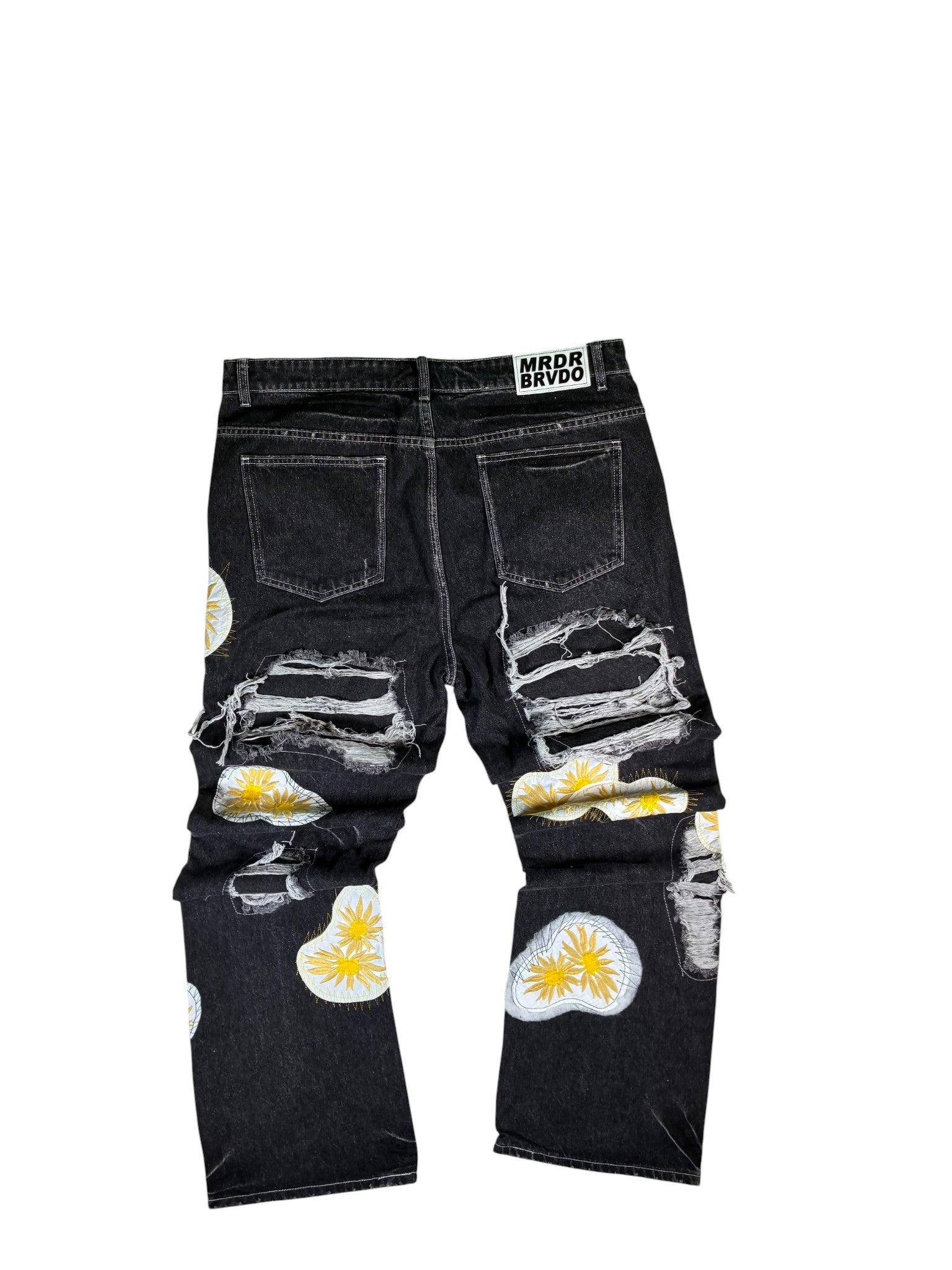 WDW Sun Logo Black Jeans