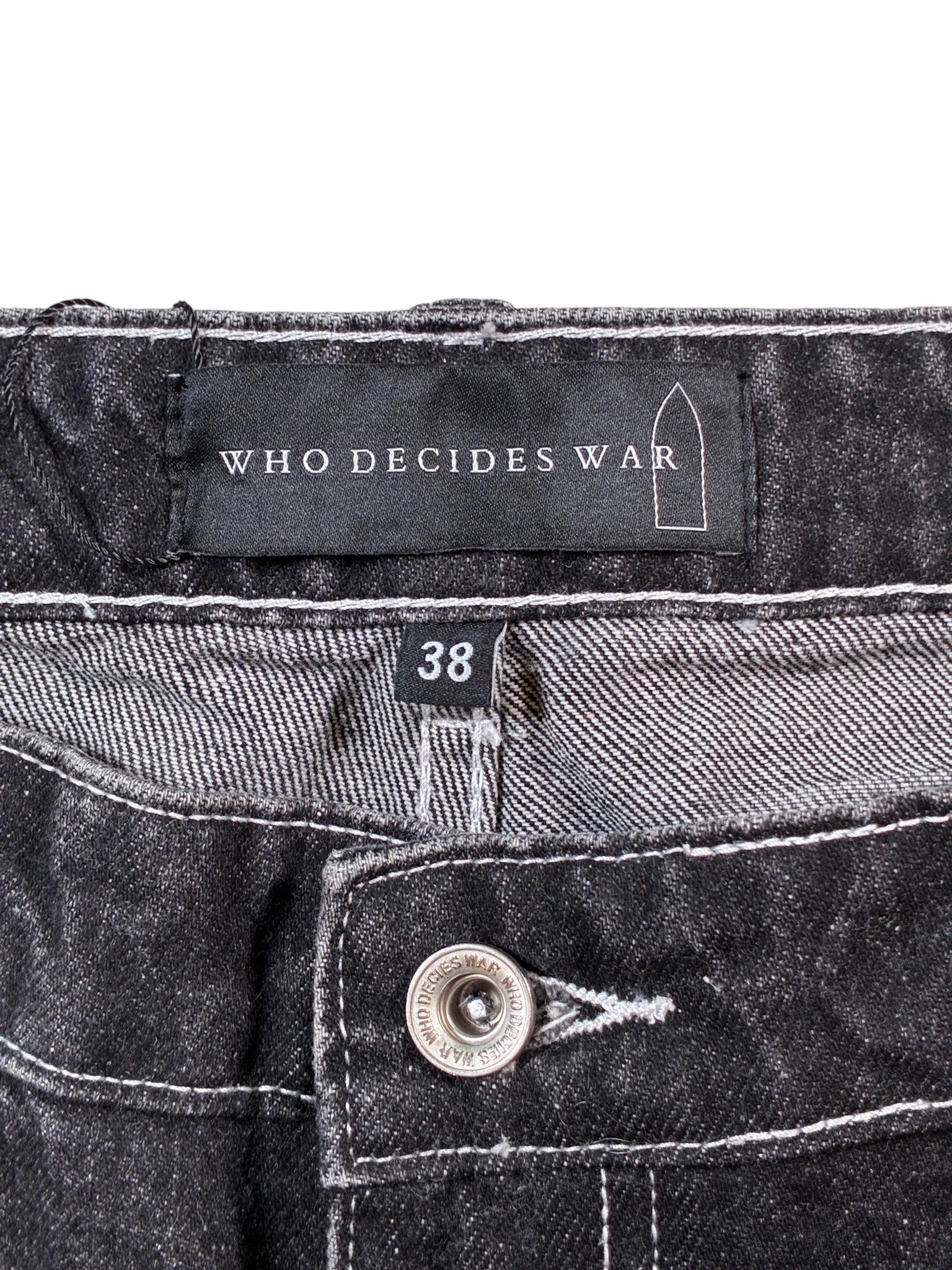 WDW Sun Logo Black Jeans