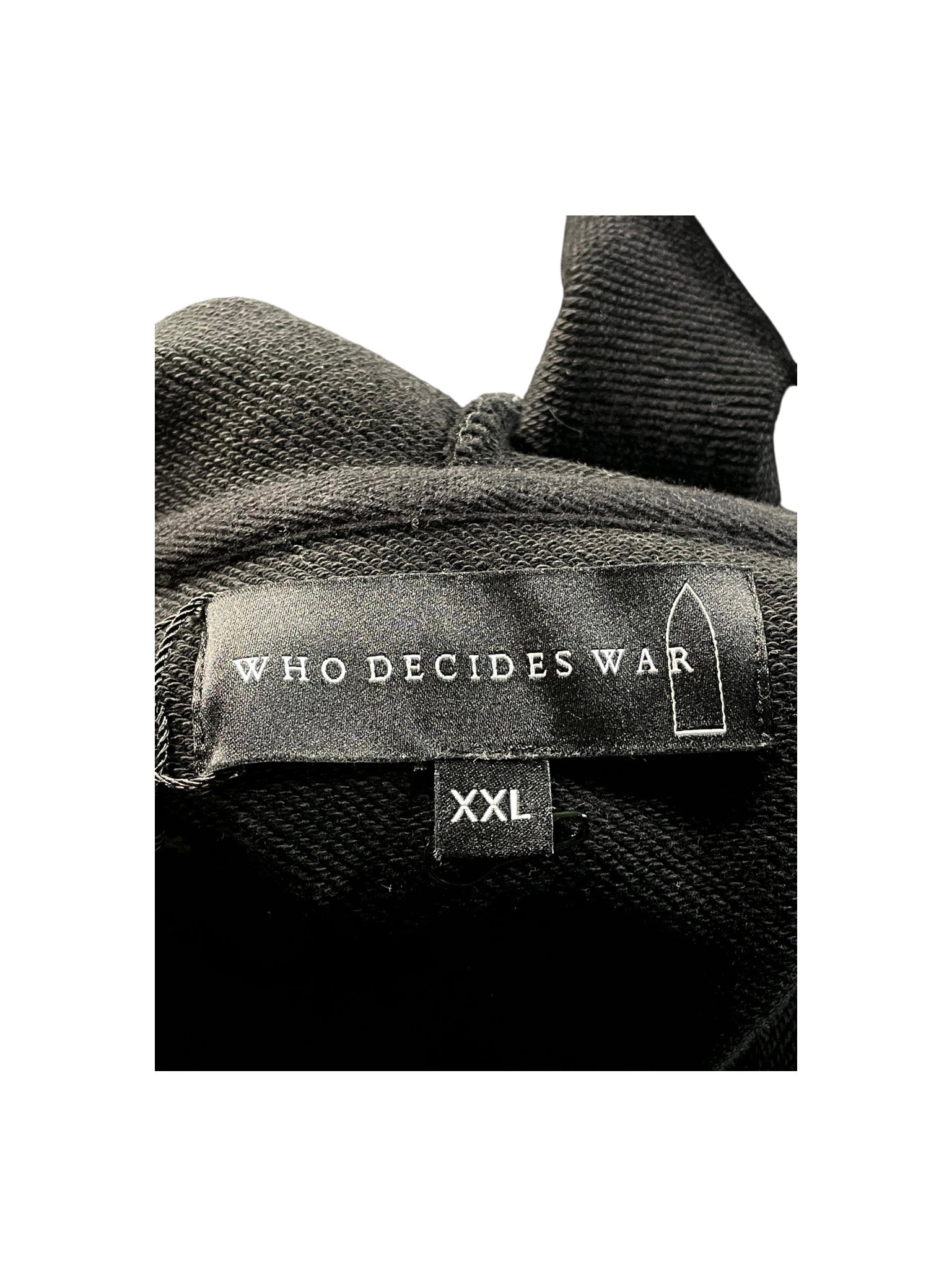 Who Decides War Stained Glass Black Hoodie