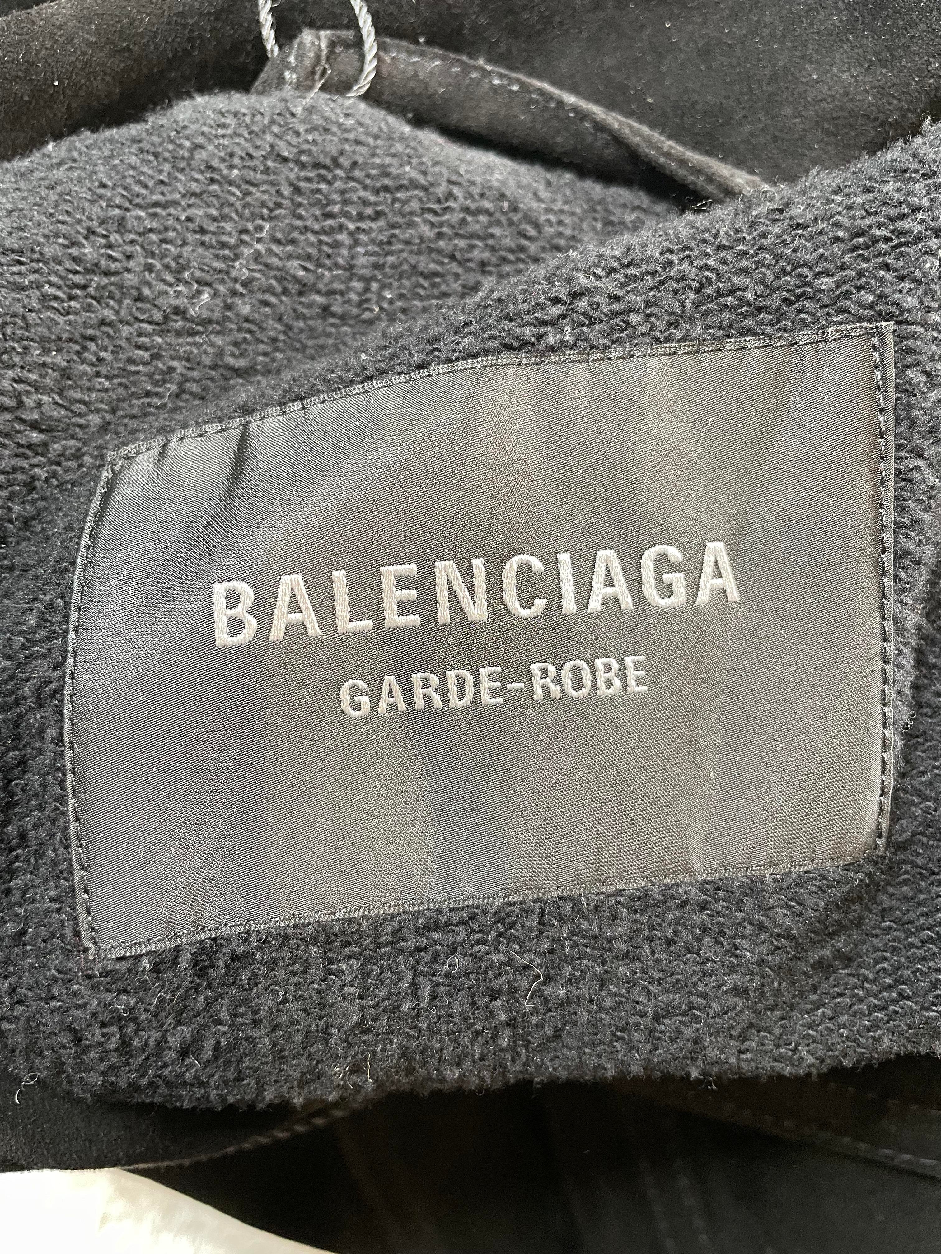 Balenciaga Lamb Leather Windbreaker Jacket