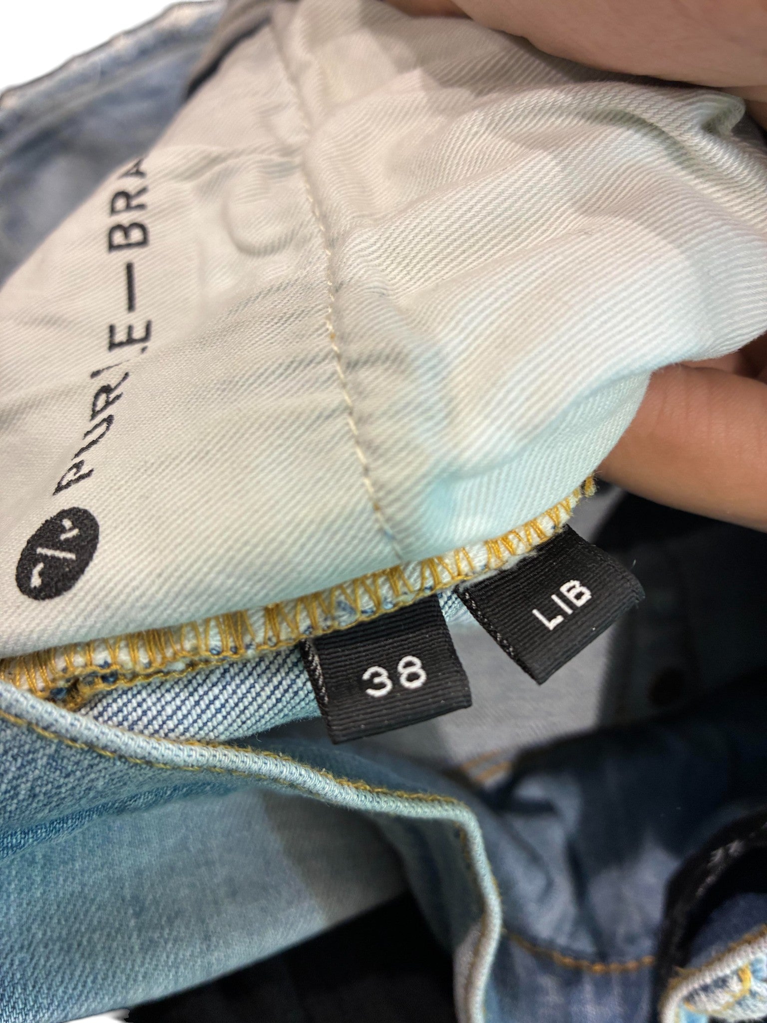 Purple Brand Light Wash Knee Rip Jeans