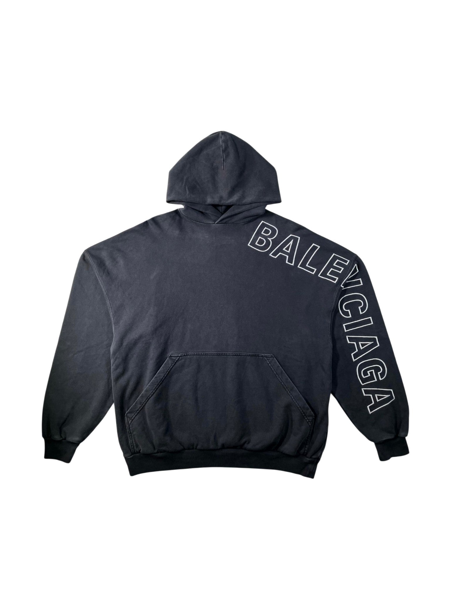 Balenciaga Arm Logo Black Hoodie
