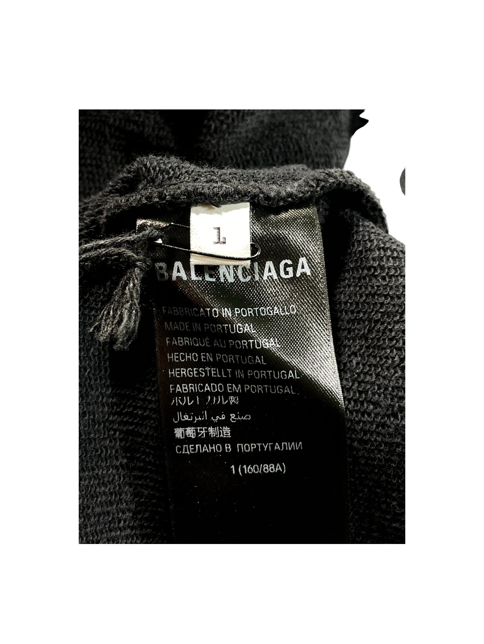 Balenciaga Arm Logo Black Hoodie