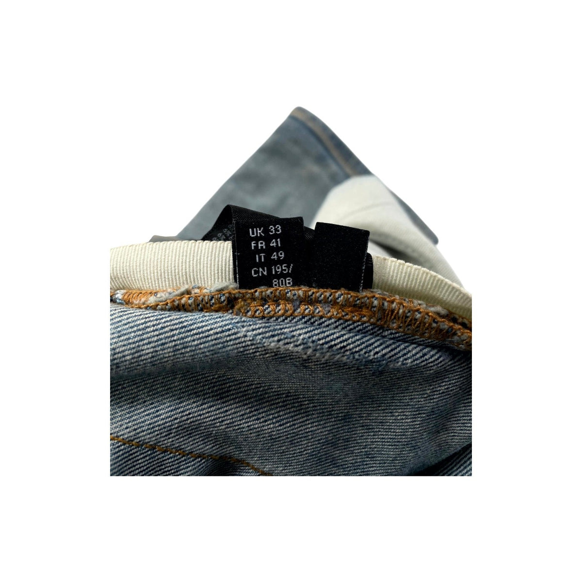 Amiri Paisley Thrasher Patch Light Wash, Tan, Olive & Brown Jeans
