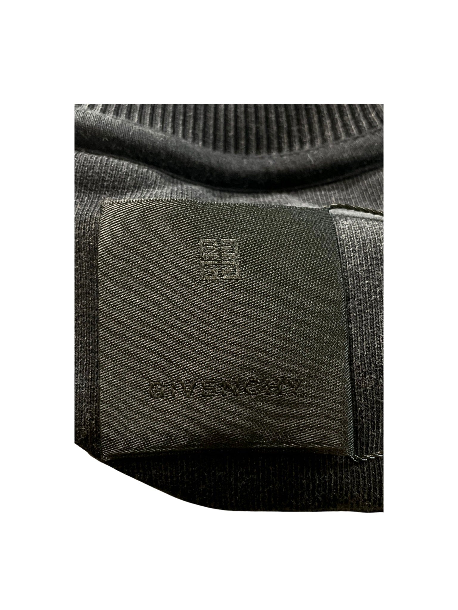 Givenchy Distressed Crewneck Black Wash Sweatshirt
