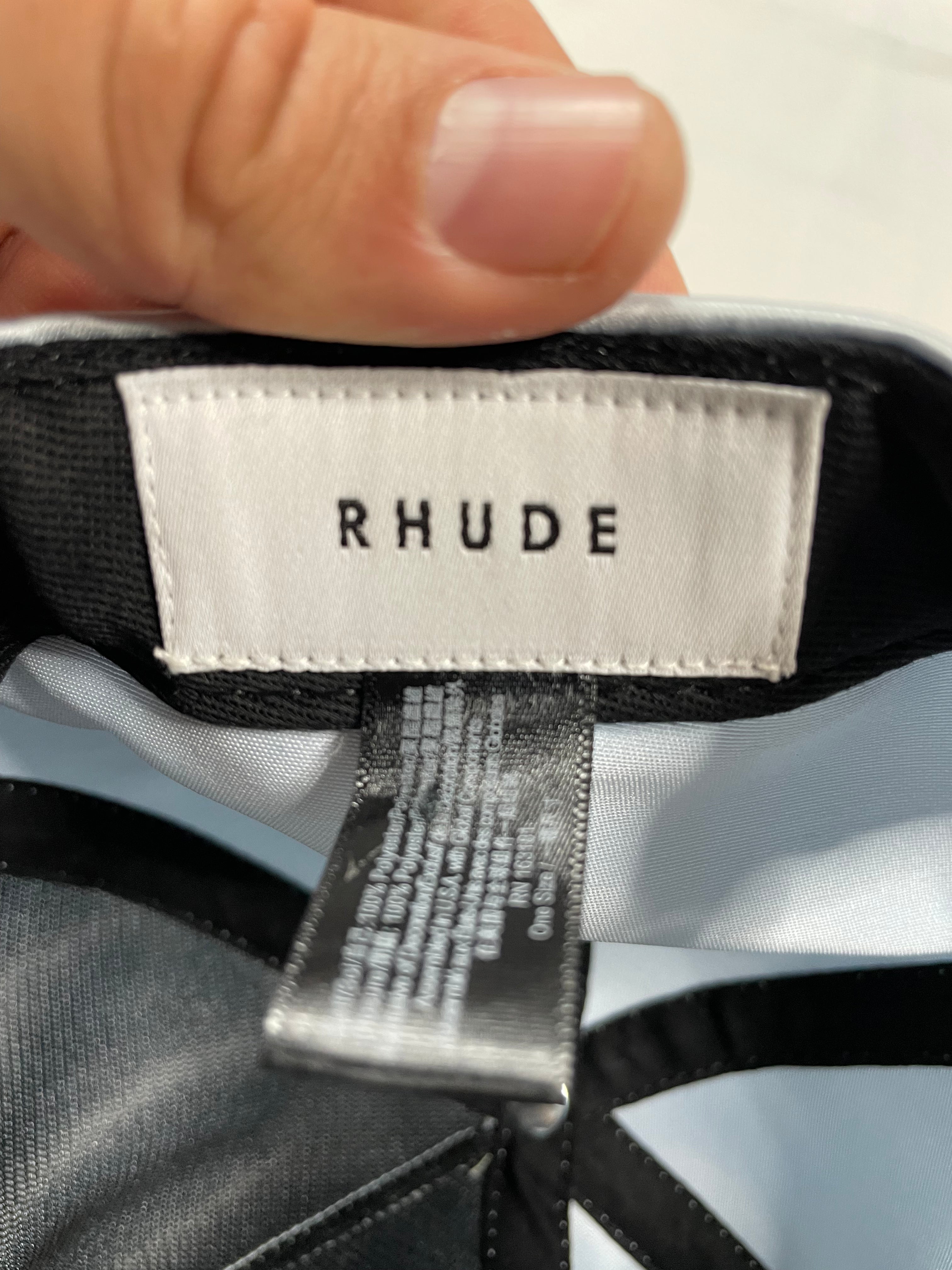 Rhude Satin Cap Baby Blue