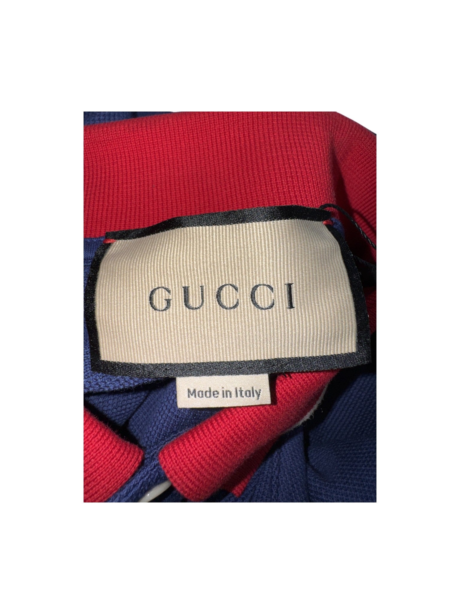 Gucci Navy & Red Polo Shirt