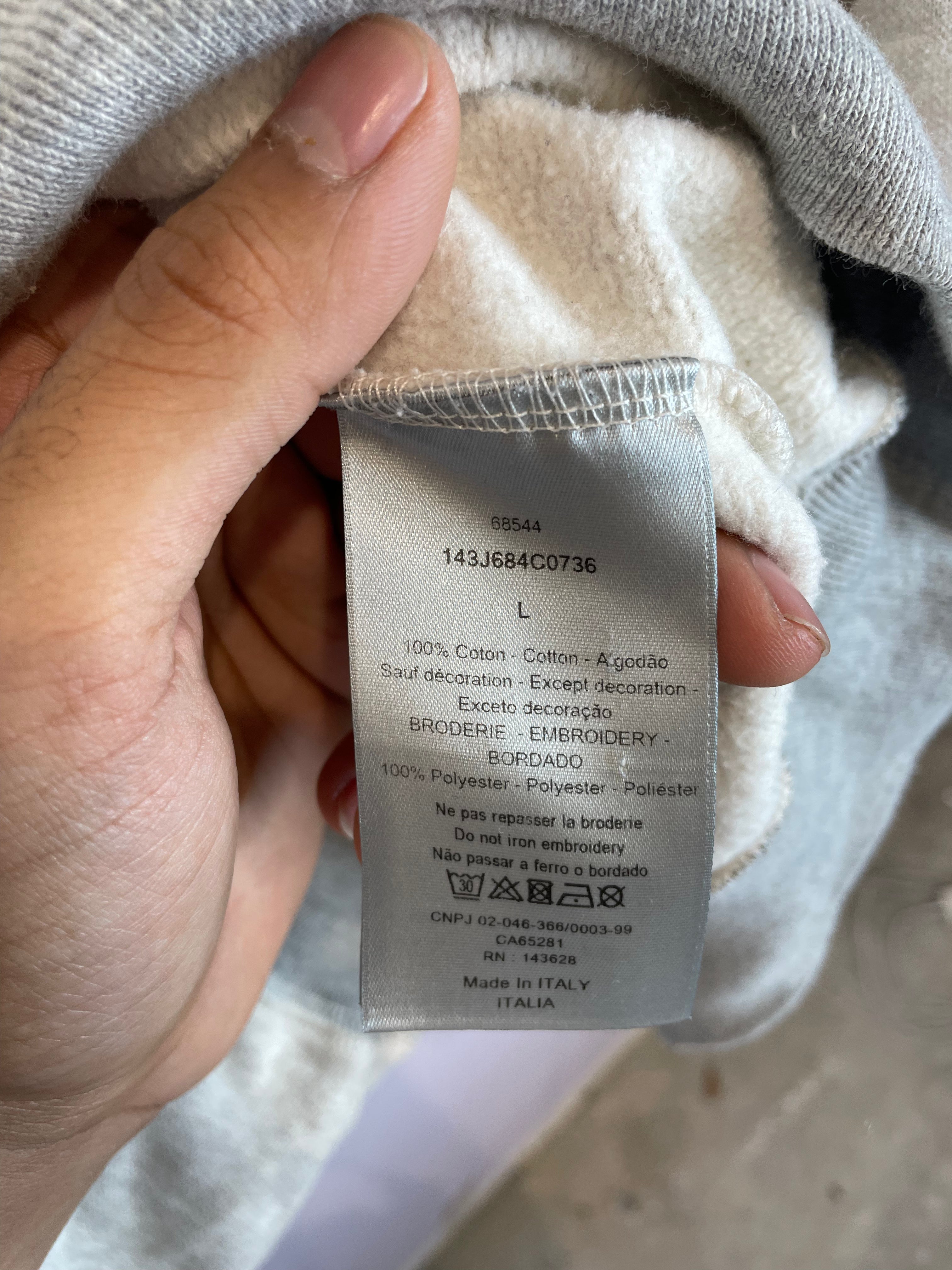 Dior Peter Dolg Crewneck Grey Used Large