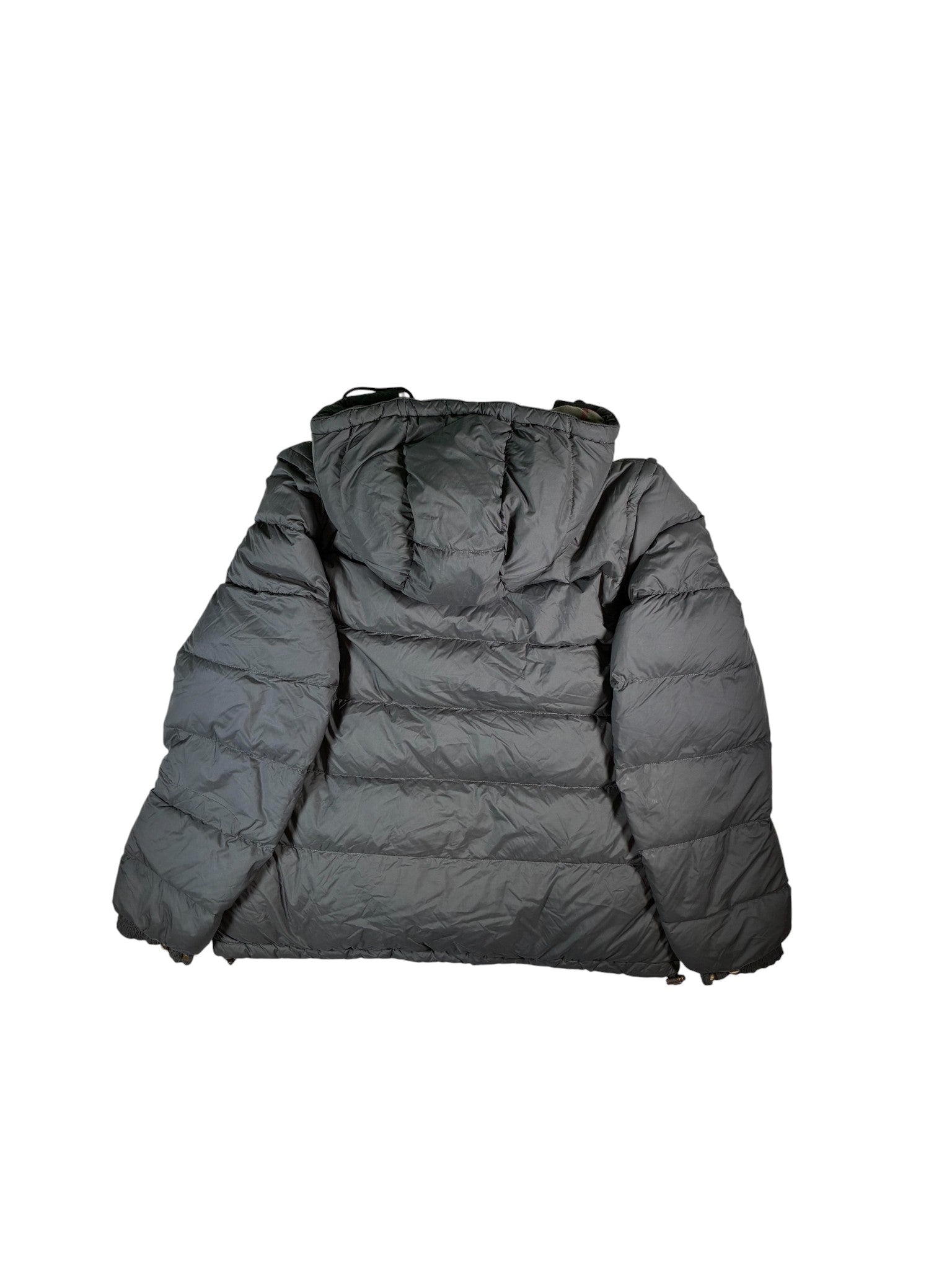 Burberry Olive Detachable Sleeve Hooded Puffer Jacket